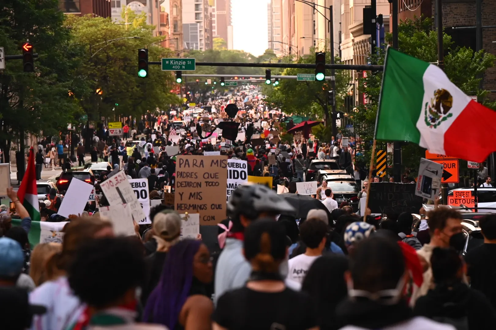 Anti-ICE and National Guard Chicago Protest