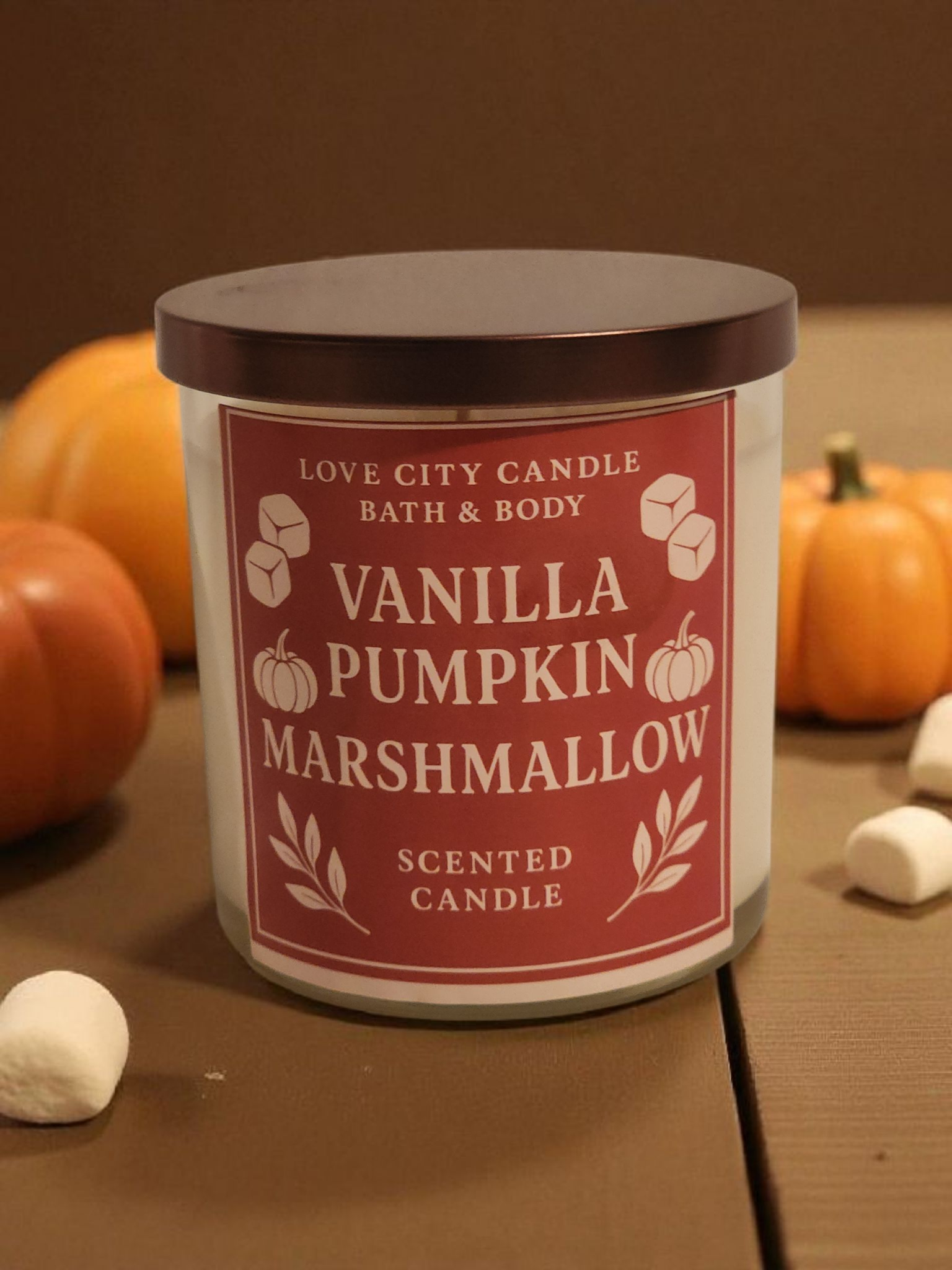 Vanilla Pumpkin Marshmallow Candle