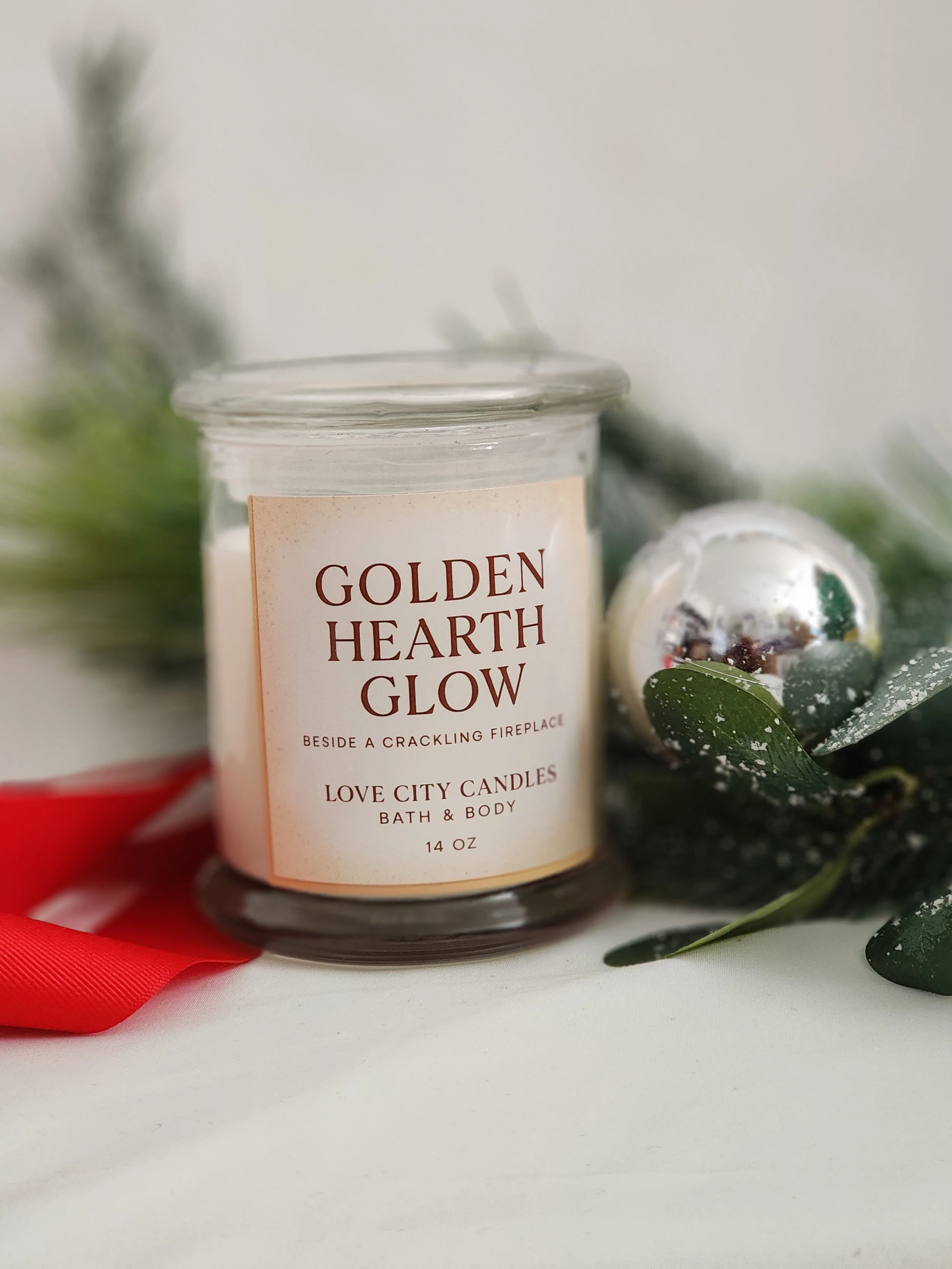 Golden Hearth Glow – 14oz Luxury Candle