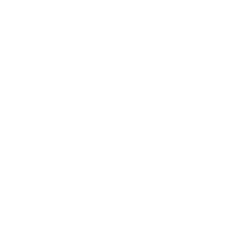 White checkmark inside a circle with a starburst border on a black background.