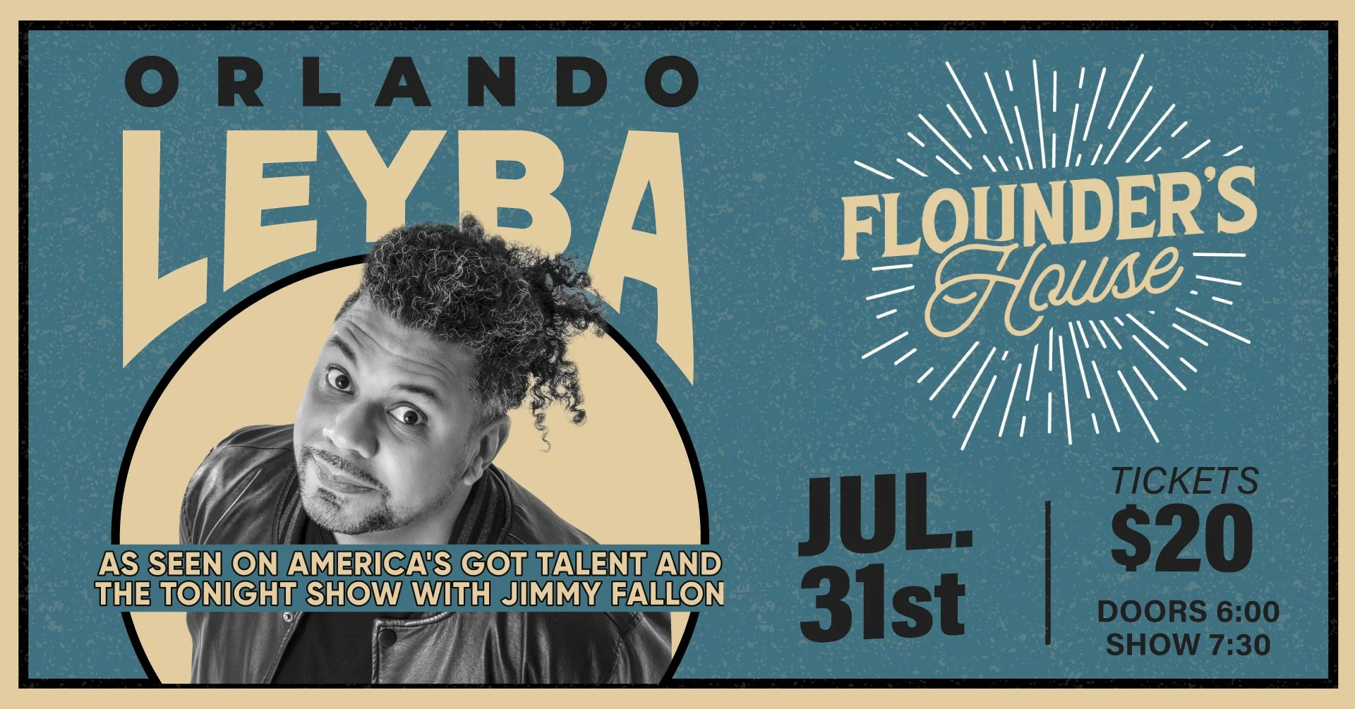 Orlando Leyba (Comedy) w. Alex Grubard opening