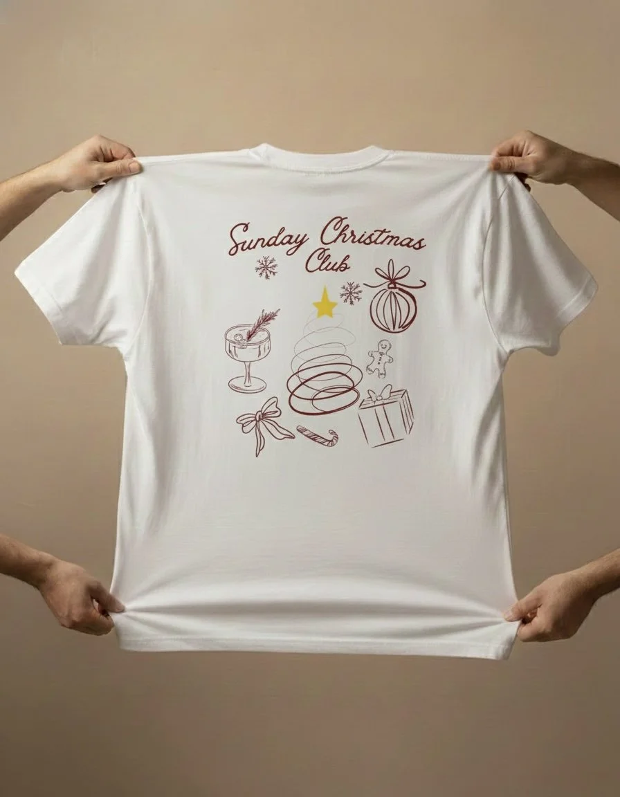 Sunday Christmas Club – Oversize Tee