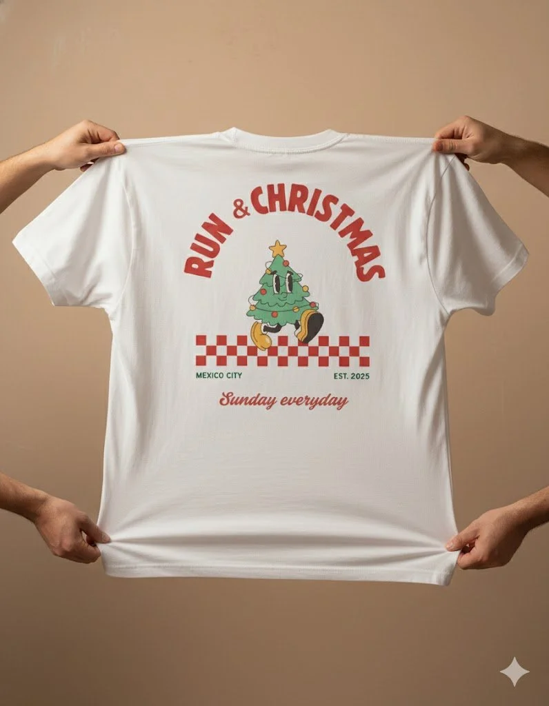 RUN & CHRISTMAS- Holiday Edition Tee