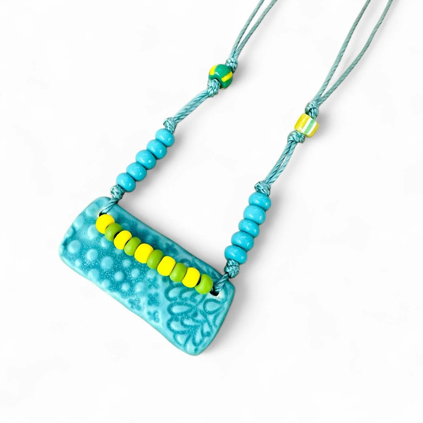 Got the blues? The turquoise blues that is... New pieces added to the shop.  You will feel better, I'm sure of it. 🩵💙🩵💙🩵💙. #ceramic #shopsmallbusinesses #ceramicjewelry #jewelrymaker #blueaesthetic #510artist