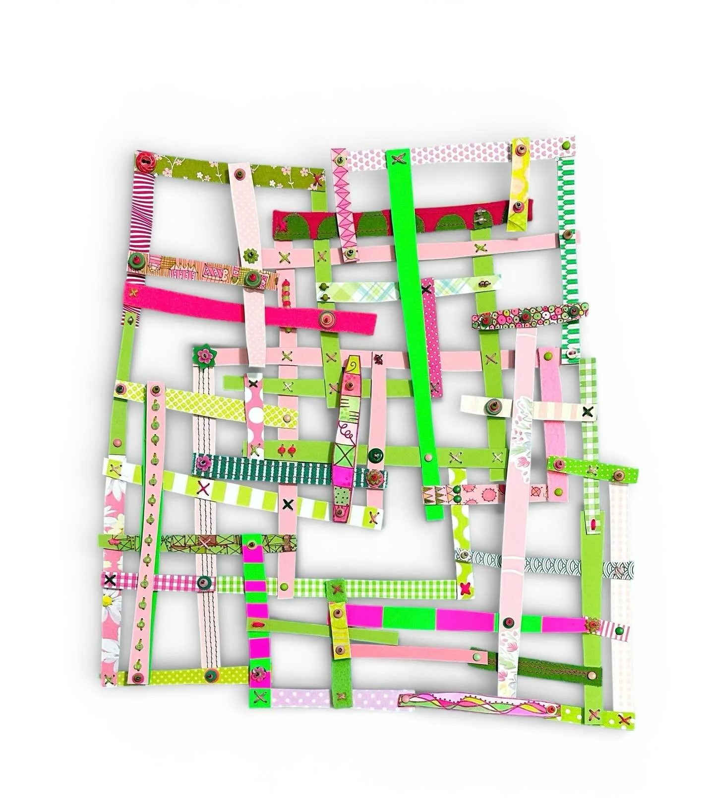 Exploring some old ideas and some new ones. A shout out to my favorite color combo ever. 🩷💚. #artist #pinkandgreen #abstract_art #abstraction #handmadewithlove