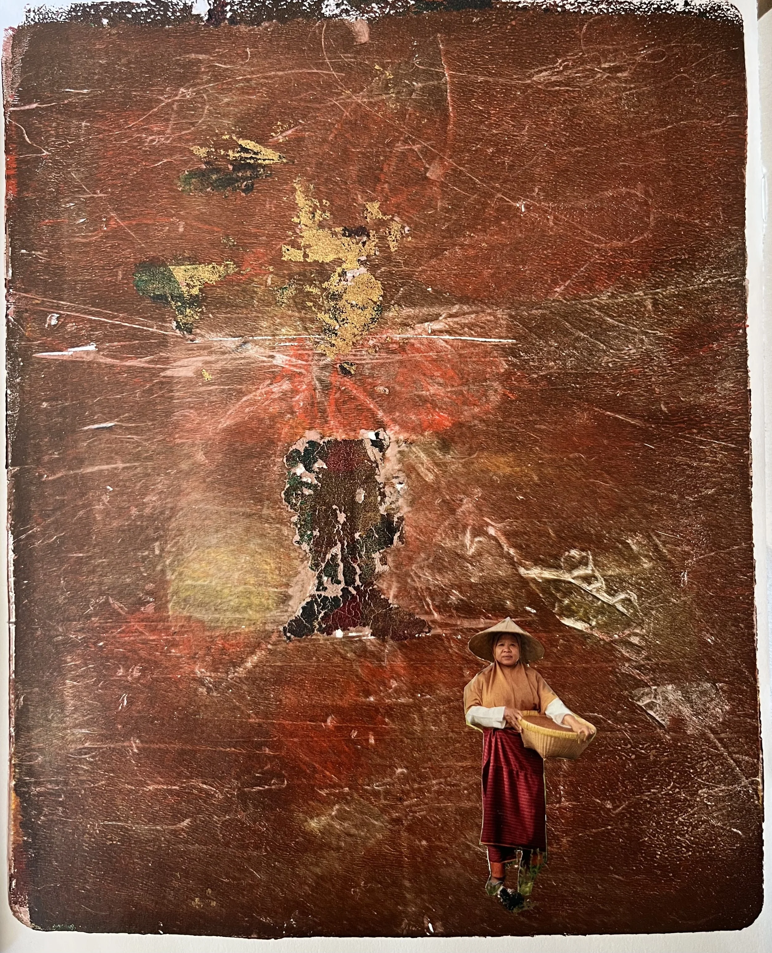 Monoprint with collage