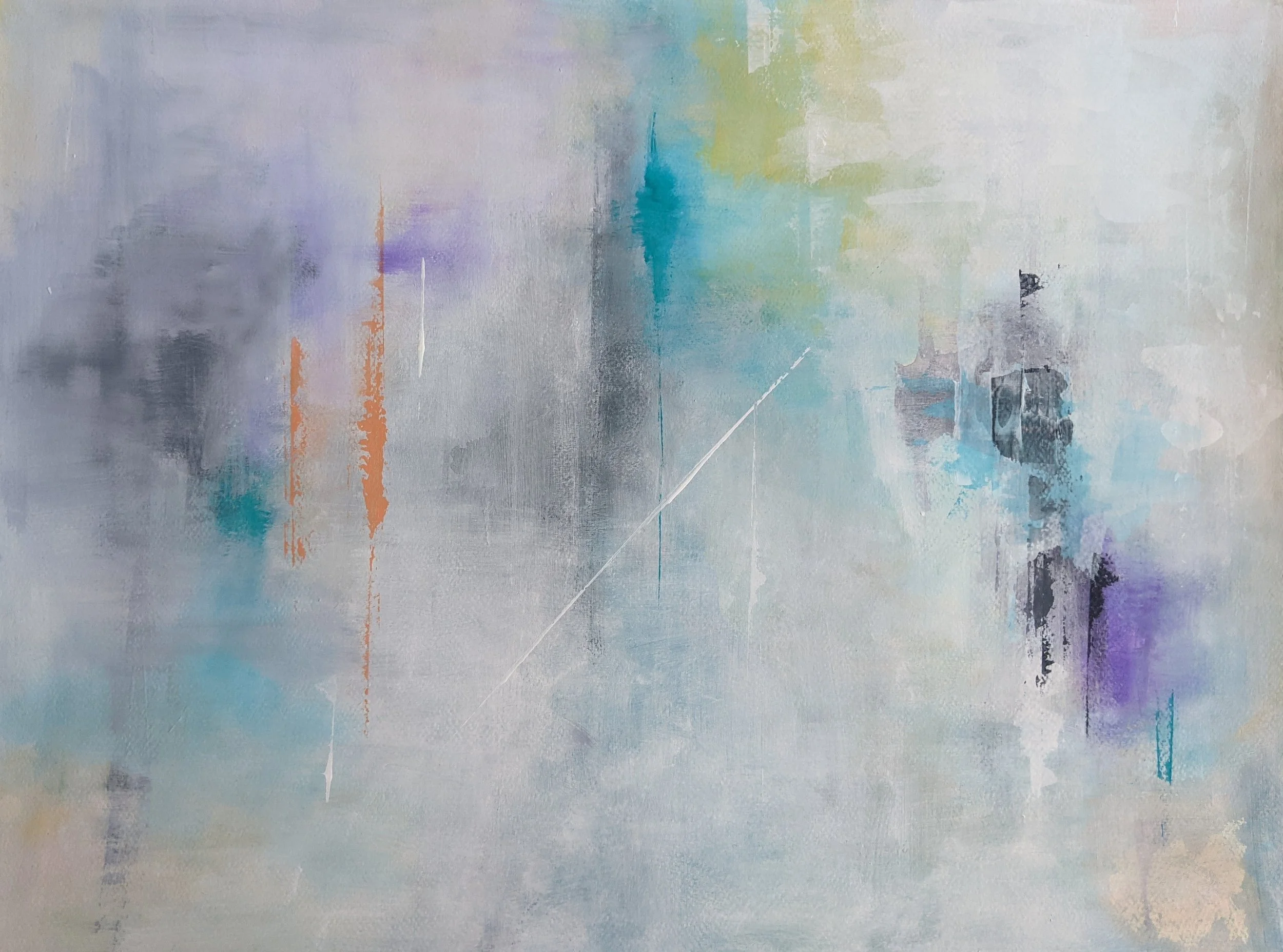  Acrylic #18 , 2021, acrylic on paper, 59.4 x 42 cm