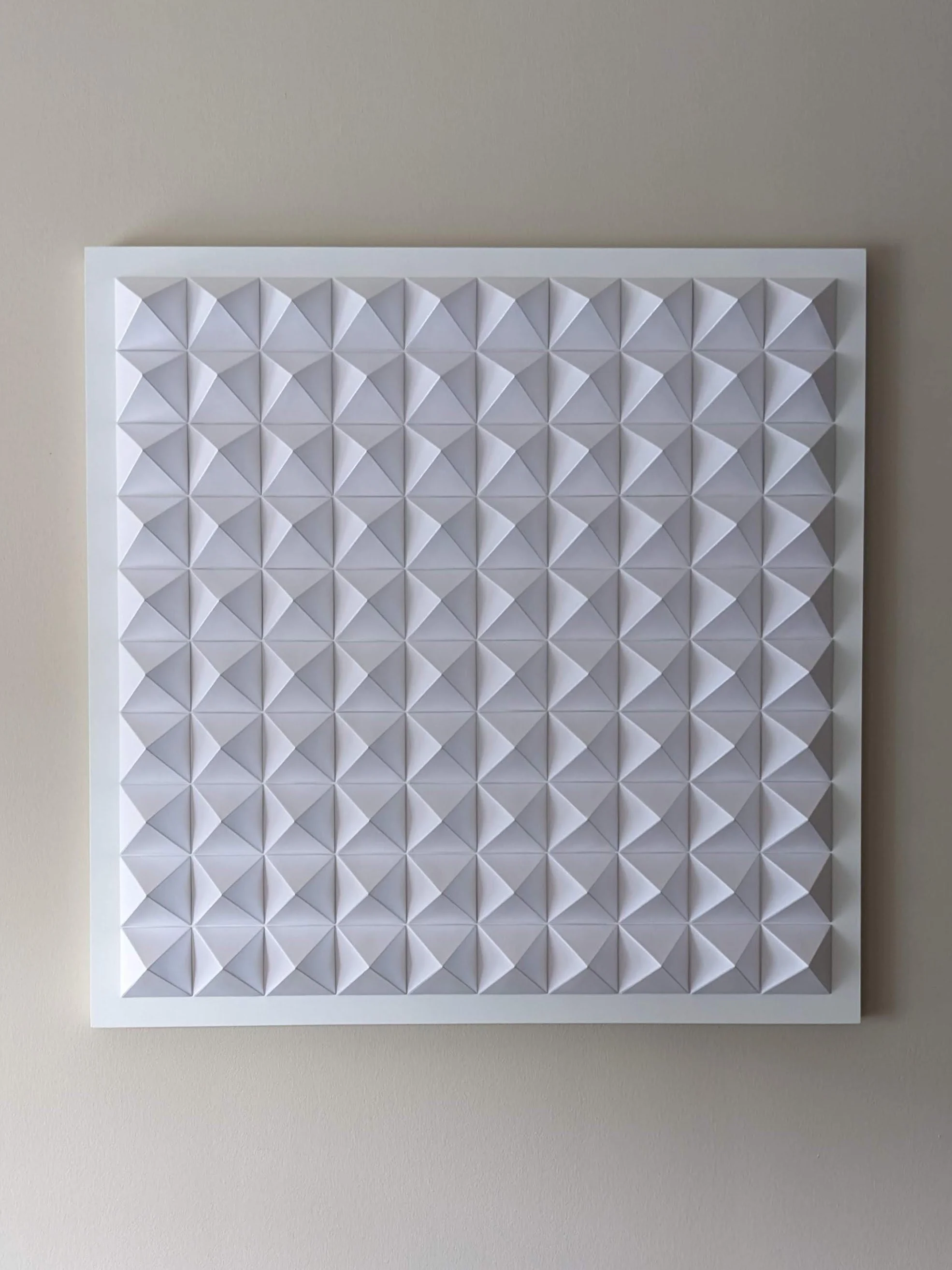  Meditation 5 , 2023, paper on wood panel, 36 x 36 in.
