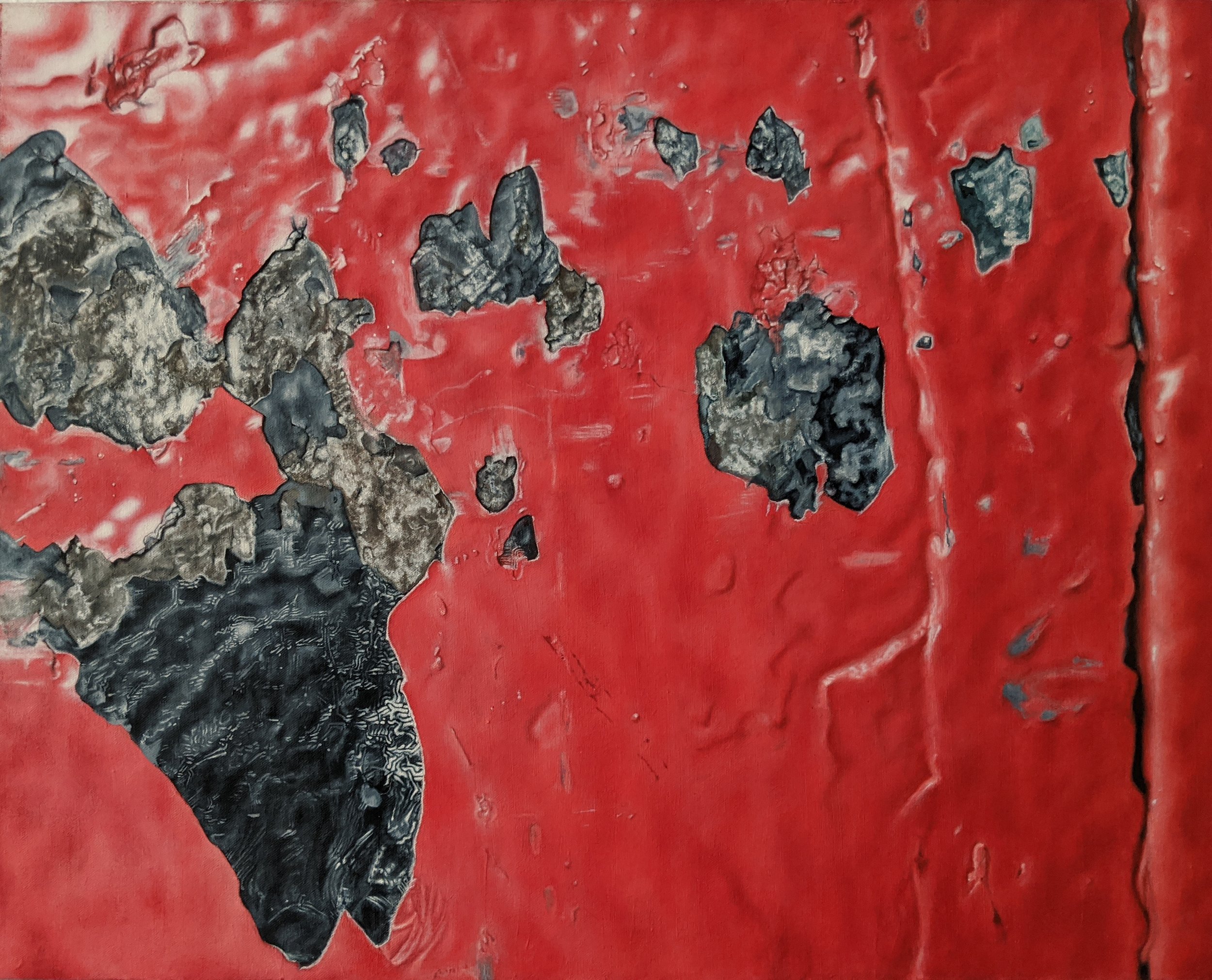  Rockefeller Center , 2015, oil on canvas, 30 x 24 in. 