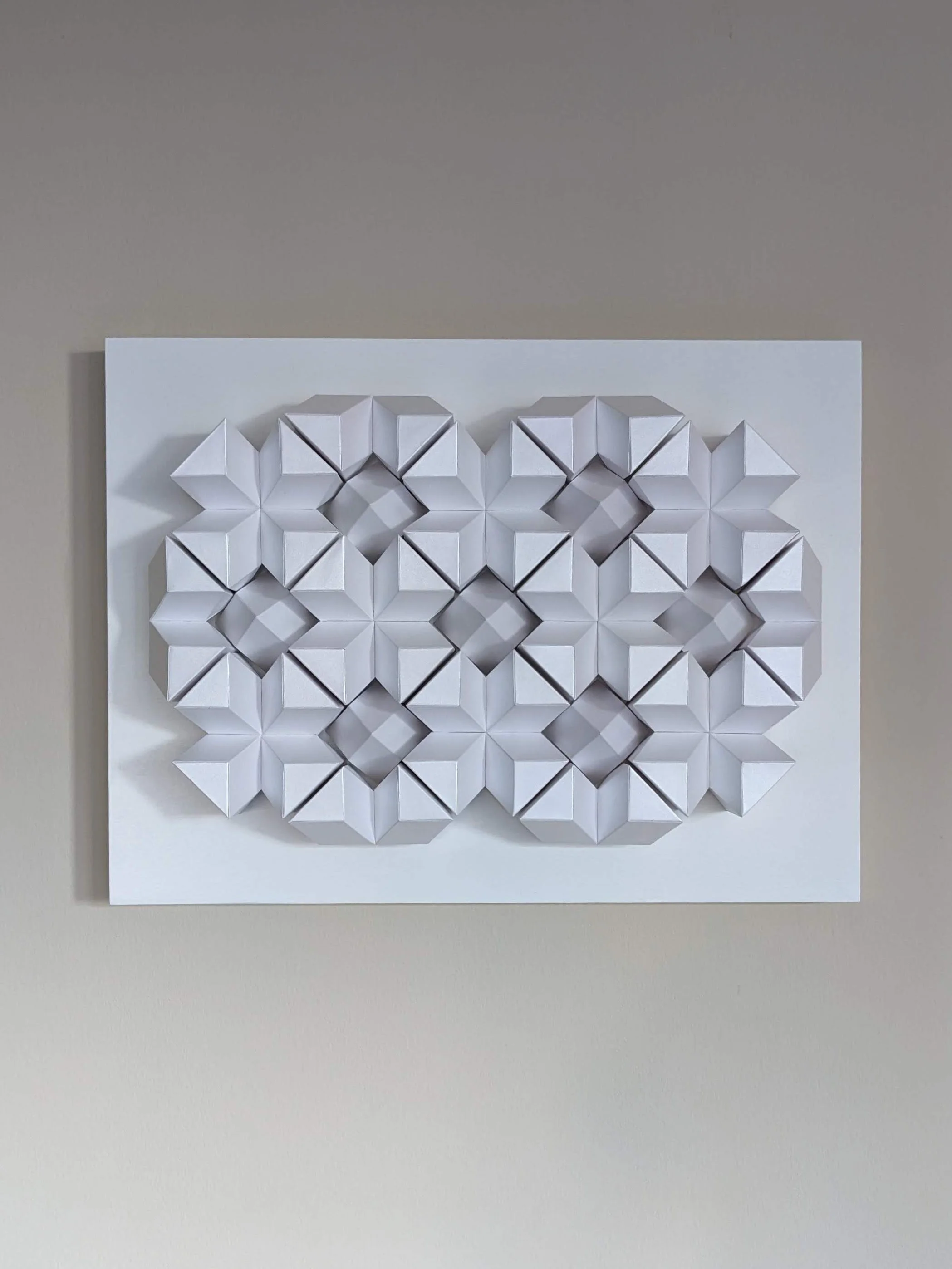  Meditation 2 , 2023, paper on wood panel, 24 x 18 in.