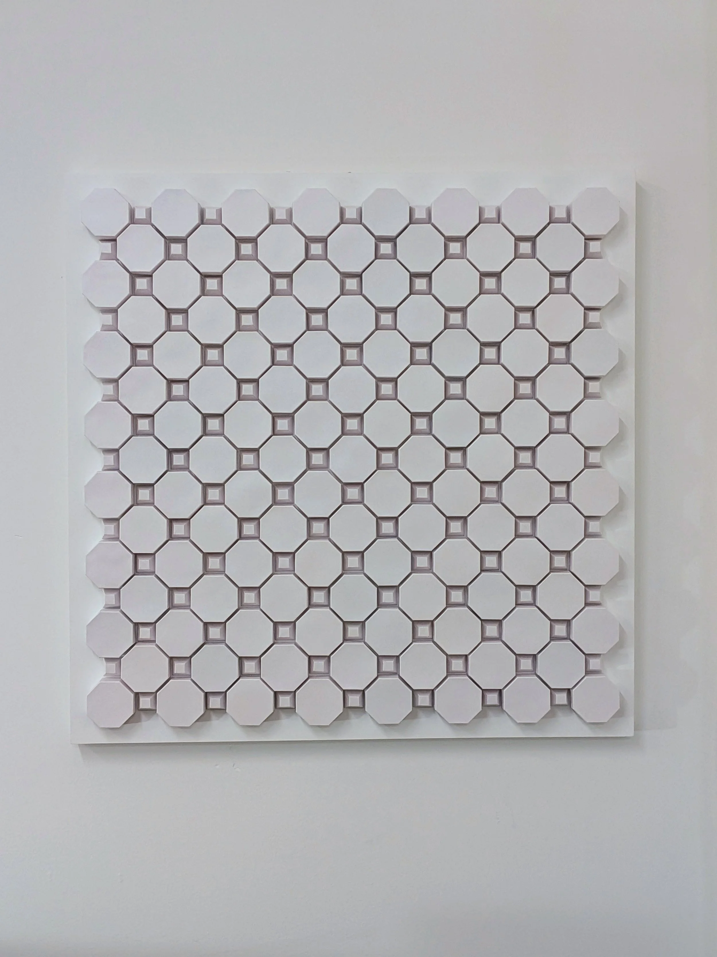  Meditation 10 , 2026, paper on wood panel, 36 x 36 in.