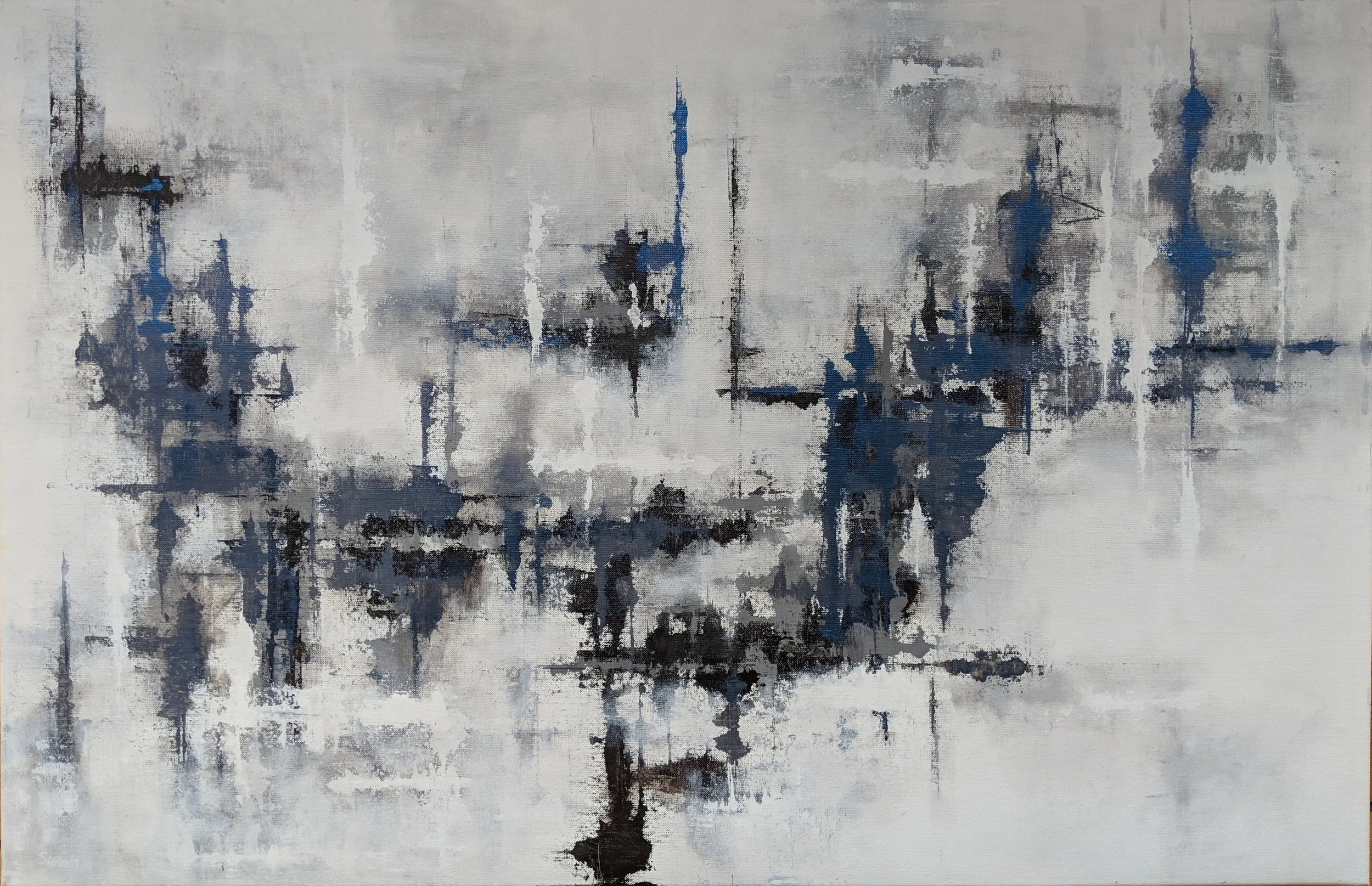  Still , 2018, acrylic on canvas, 165 x 100 cm
