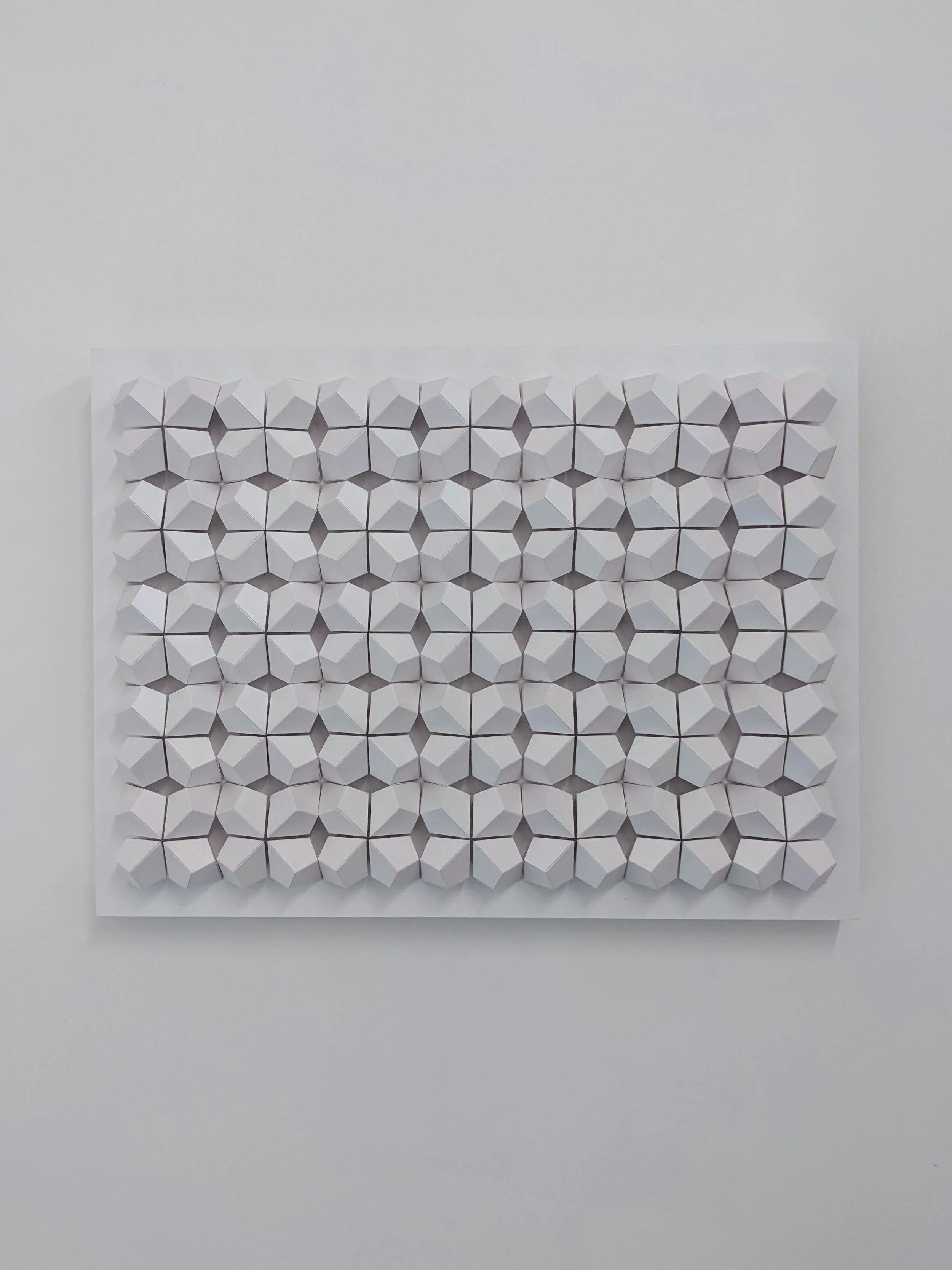  Meditation 8 , 2025, paper on wood panel, 24 x 18 in.