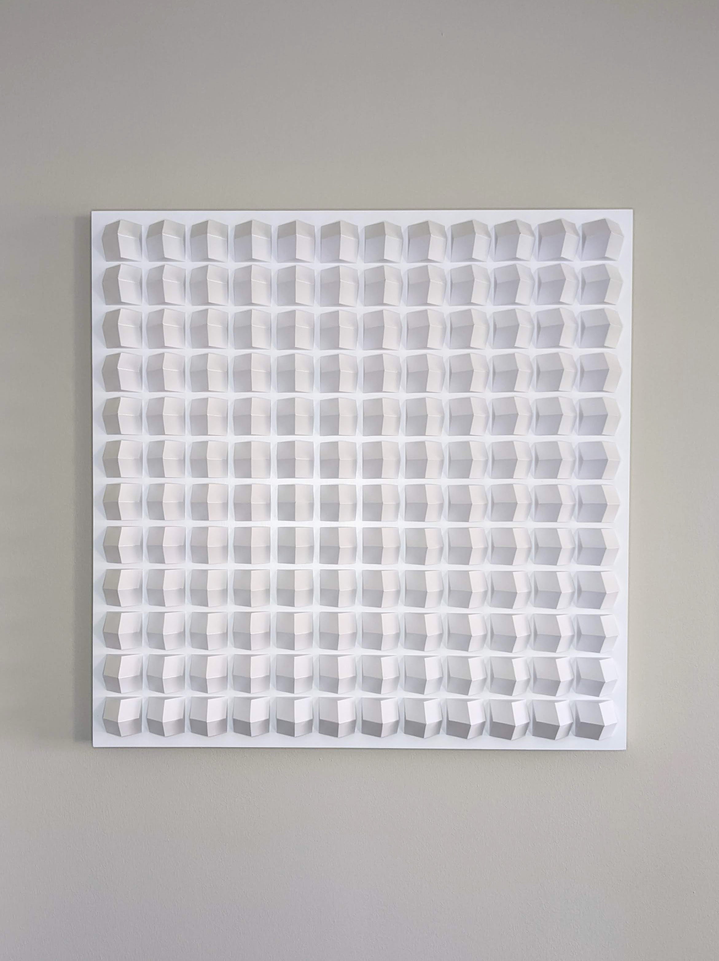  Meditation 1 , 2022, paper on wood panel, 36 x 36 in.