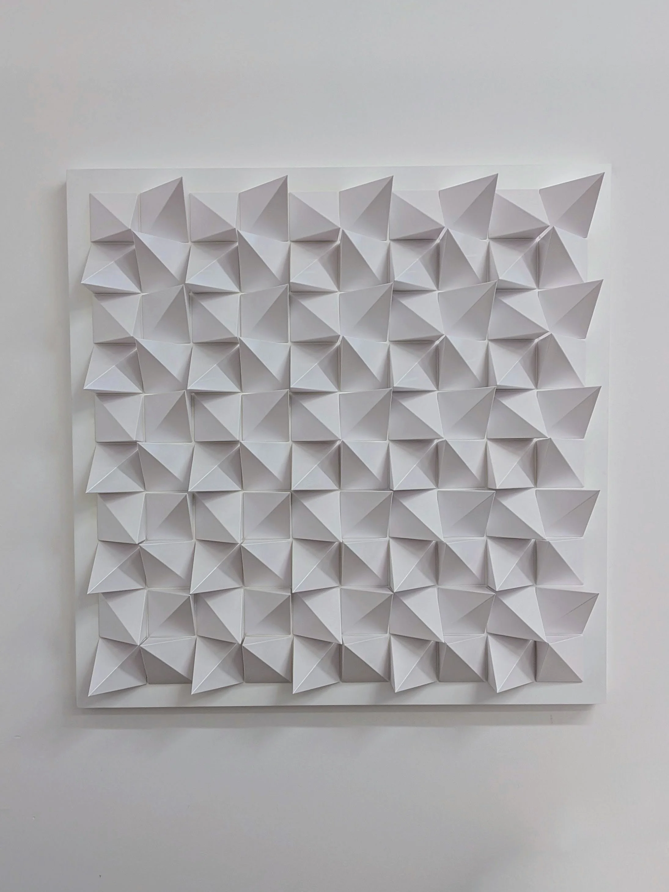 Meditation 11 , 2026, paper on wood panel, 36 x 36 in.
