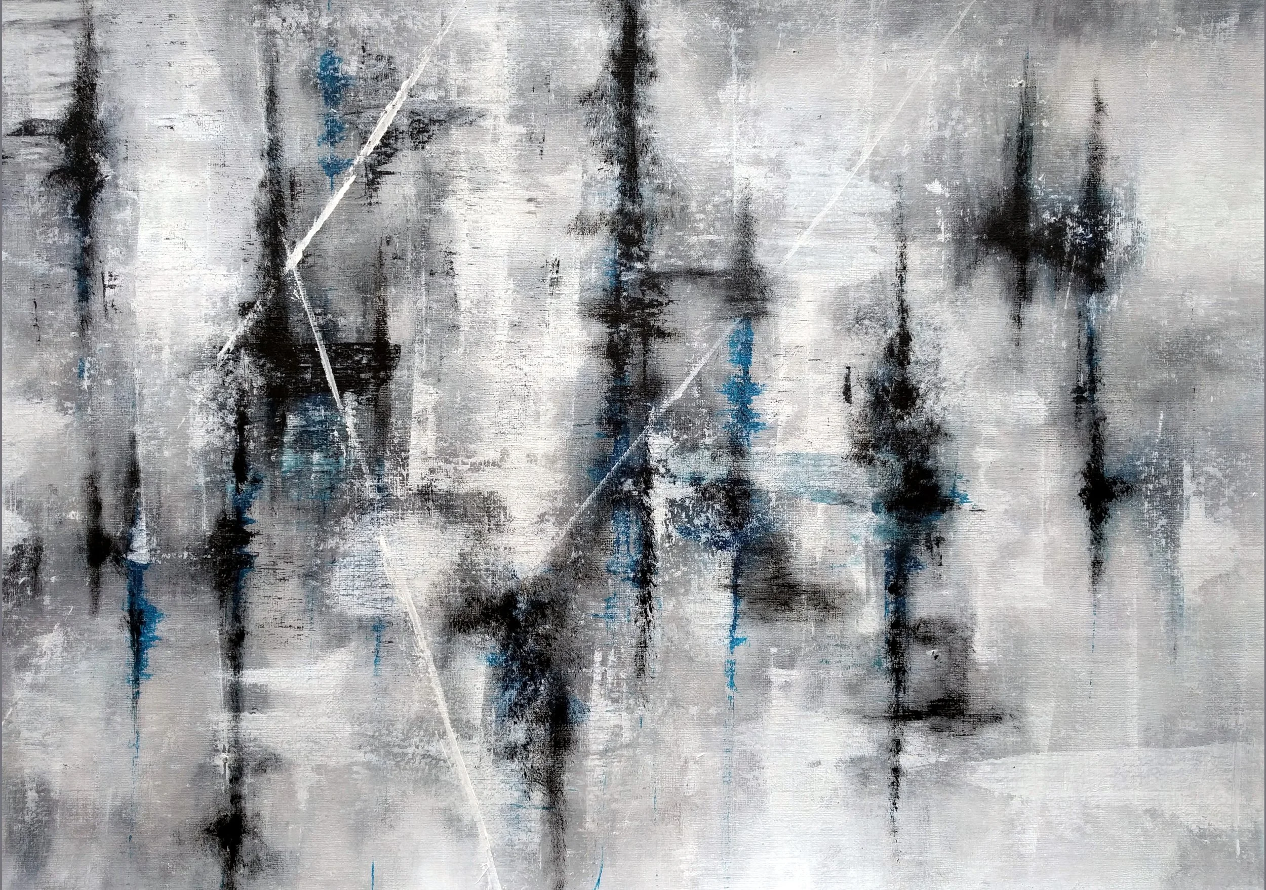  Rainy Thursday Afternoon , 2017, acrylic on paper, 59.4 x 42 cm