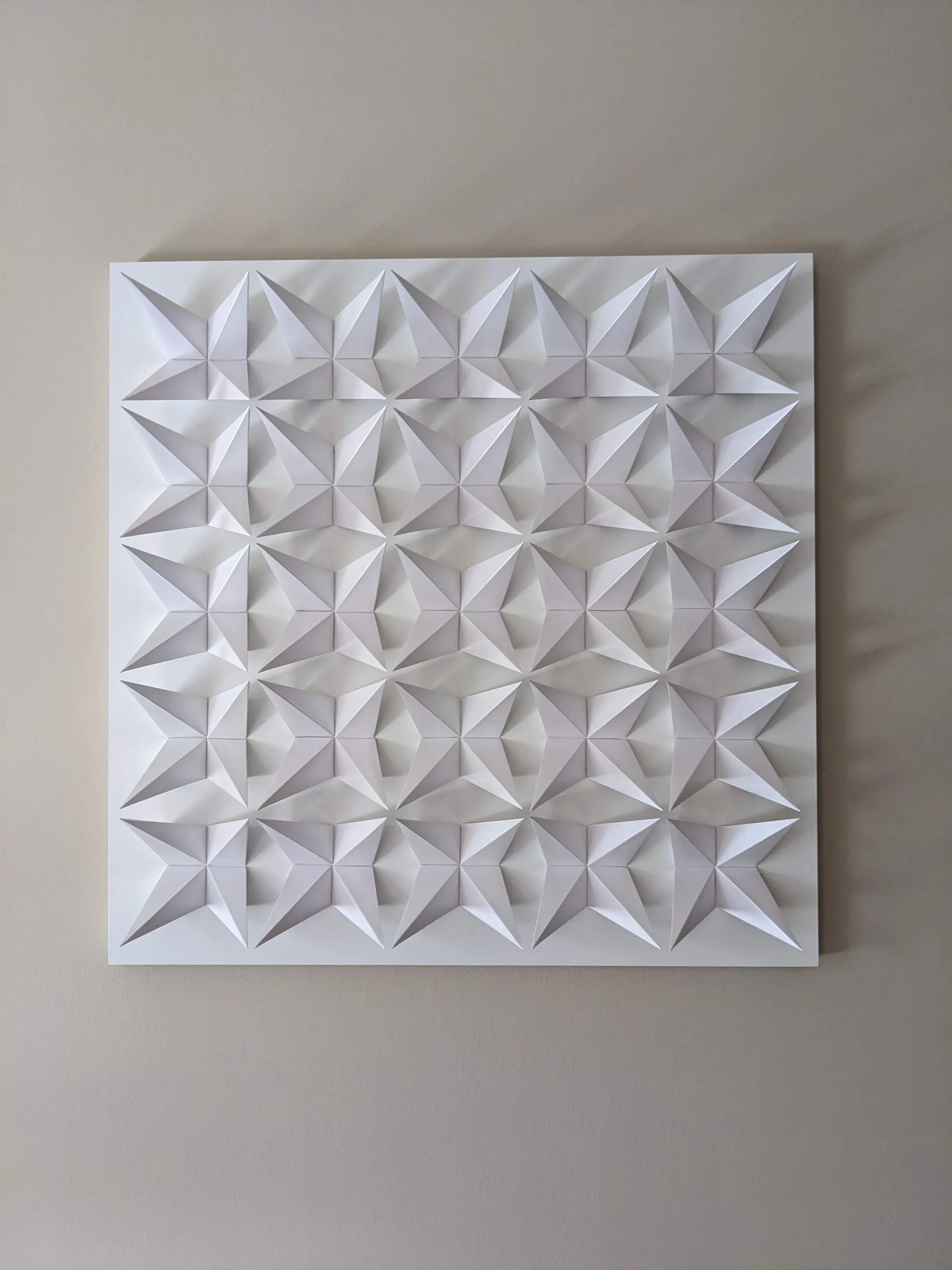  Meditation 3 , 2023, paper on wood panel, 36 x 36 in.