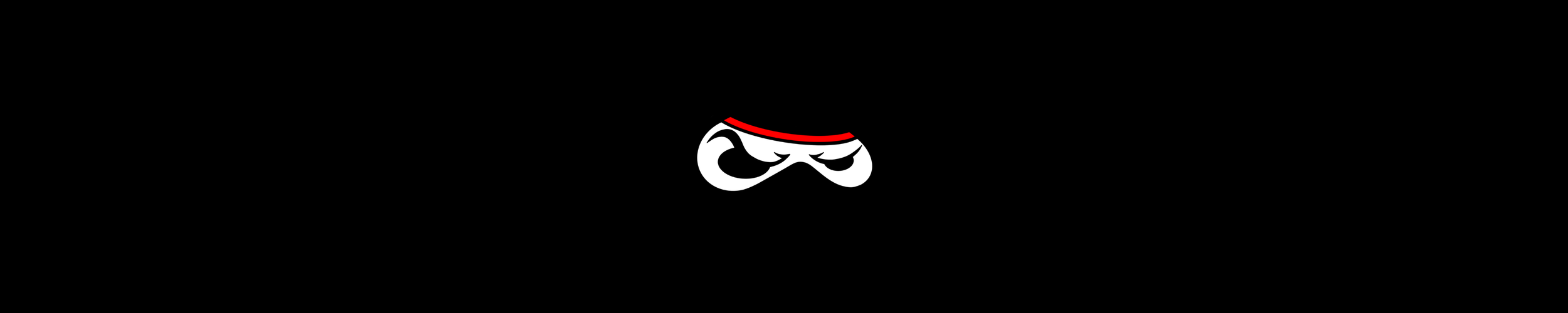 Shinobi Tech's logo on a black background with holographic effect.