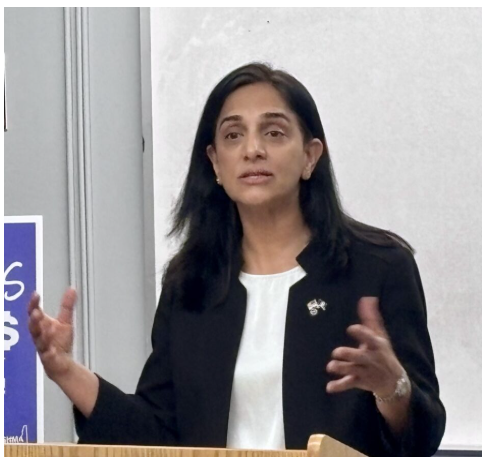 Political newcomer Manzur campaigns in Milford