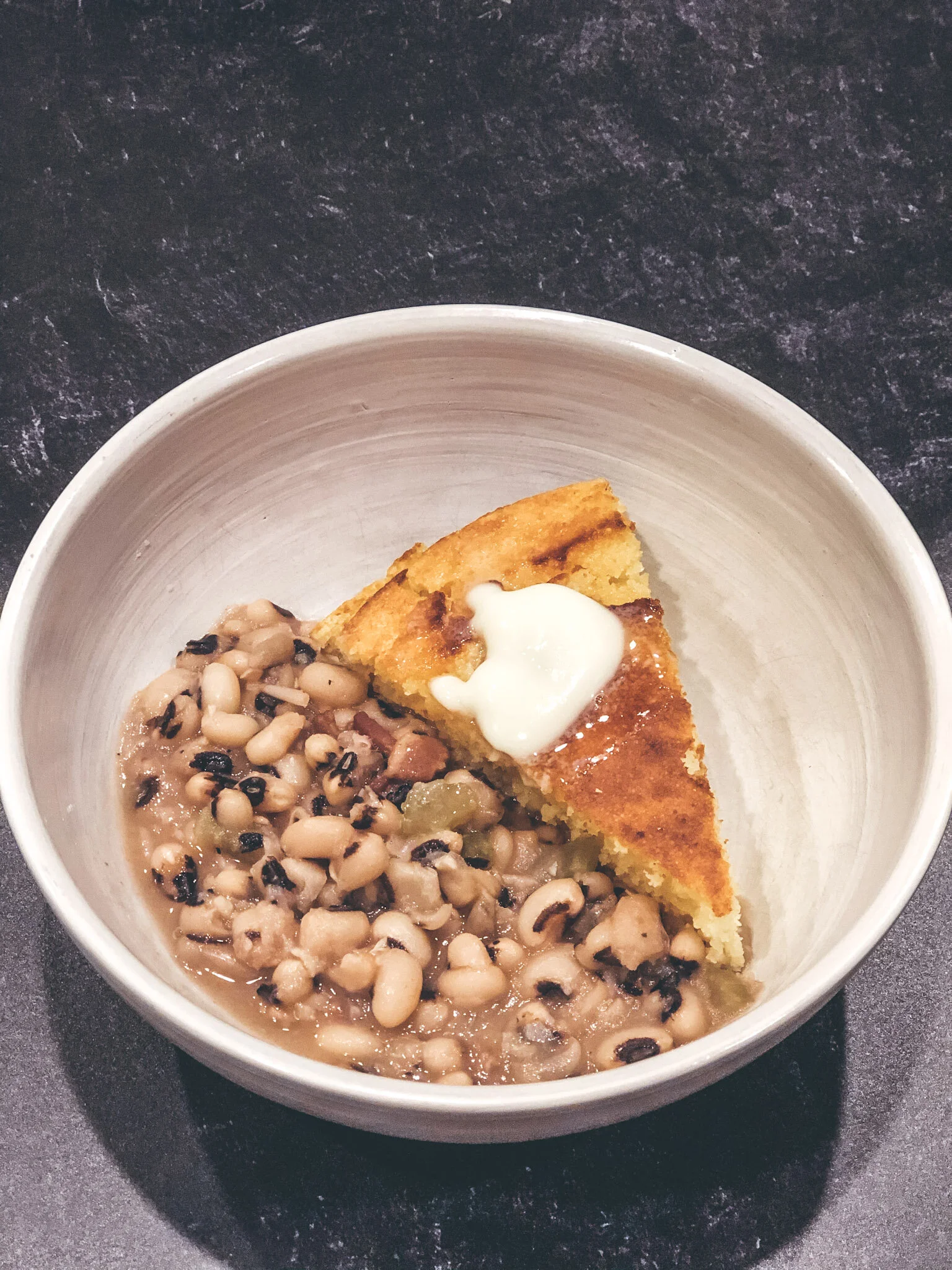 Black Eyed Peas and Casebier’s Cornbread