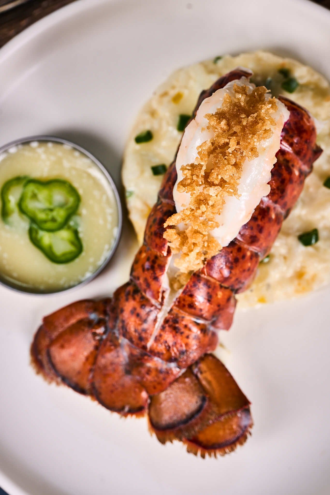 lobster course elegantly plated for private chef experience air bnb and vacation rentals in austin texas