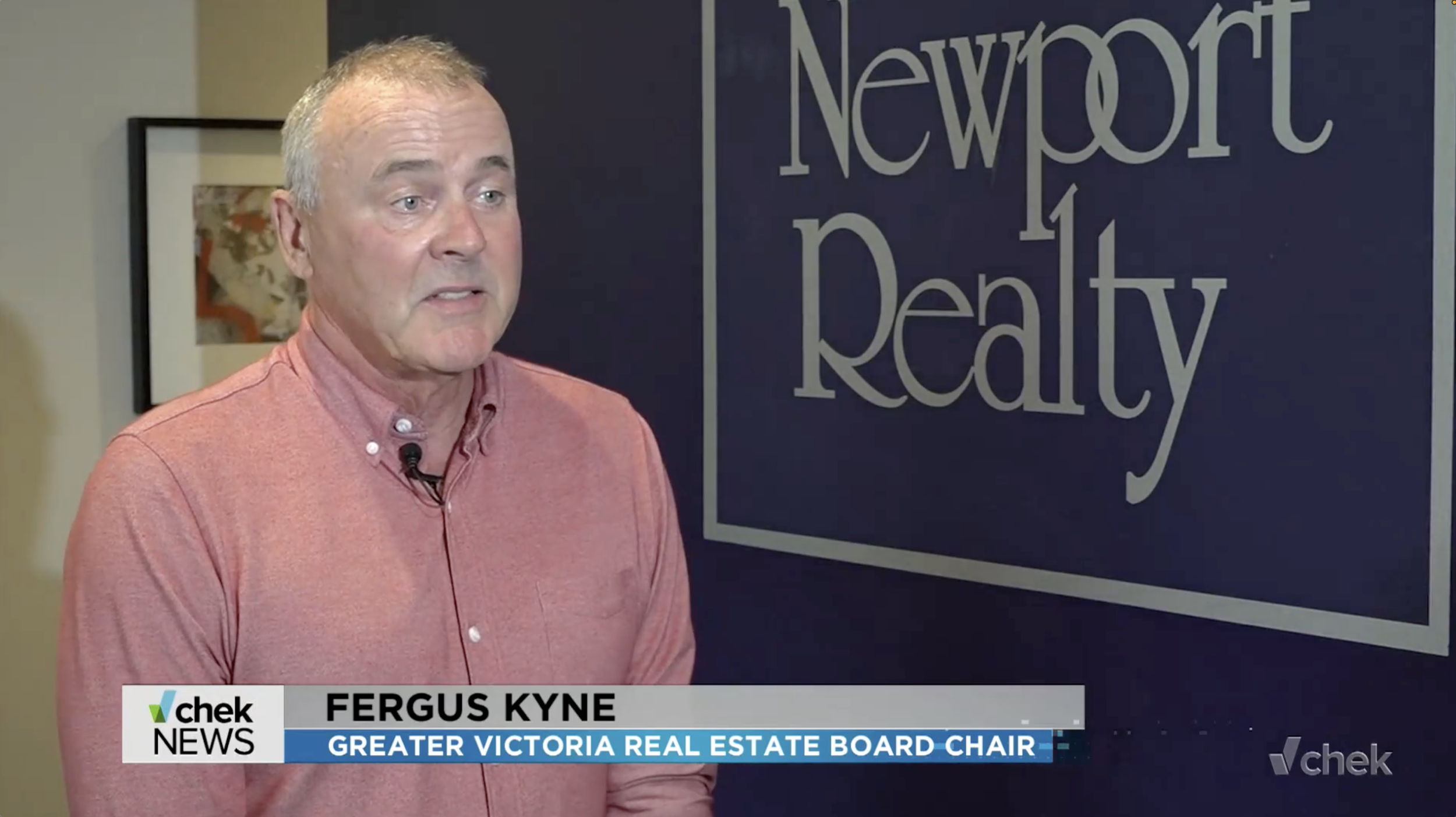 VREB Chair talks about the current market conditions with CHEK News