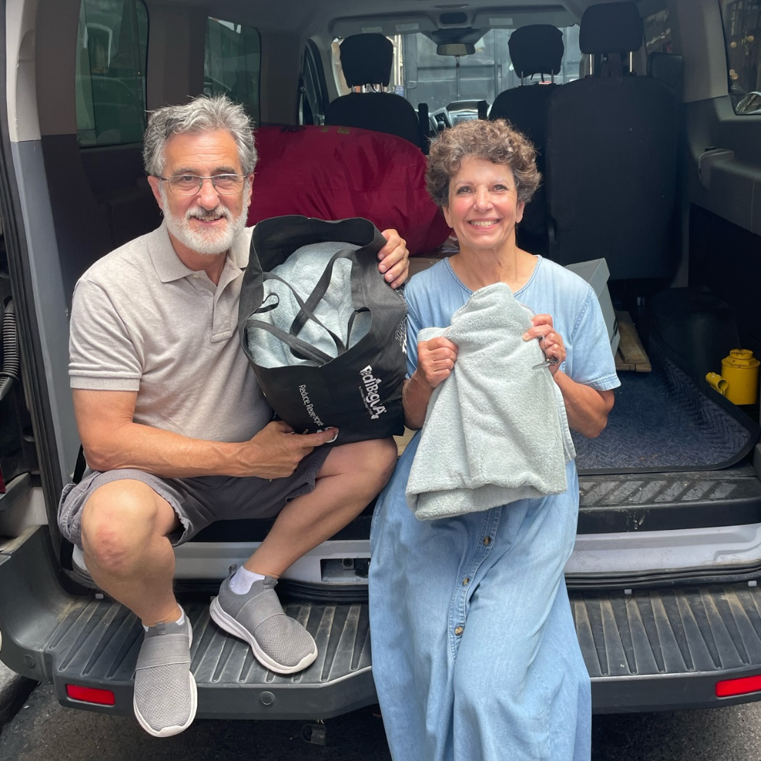  Towels & Linens   
We collect sheets, blankets, and towels. These items are upcycled to animal shelters through our Towels for Toto program in partnership with Berloni Theatrical Animals.