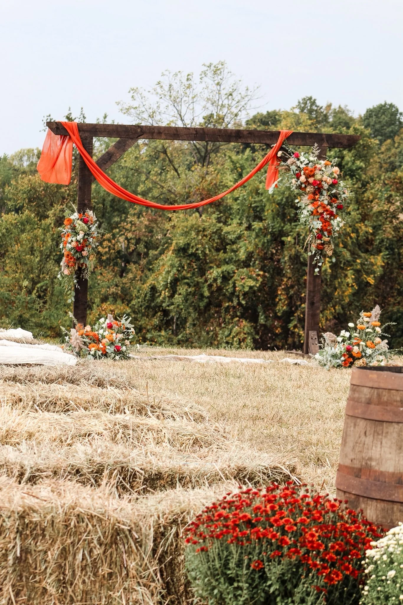 Monmouth County Fall Farm Wedding The Oceanport Florist