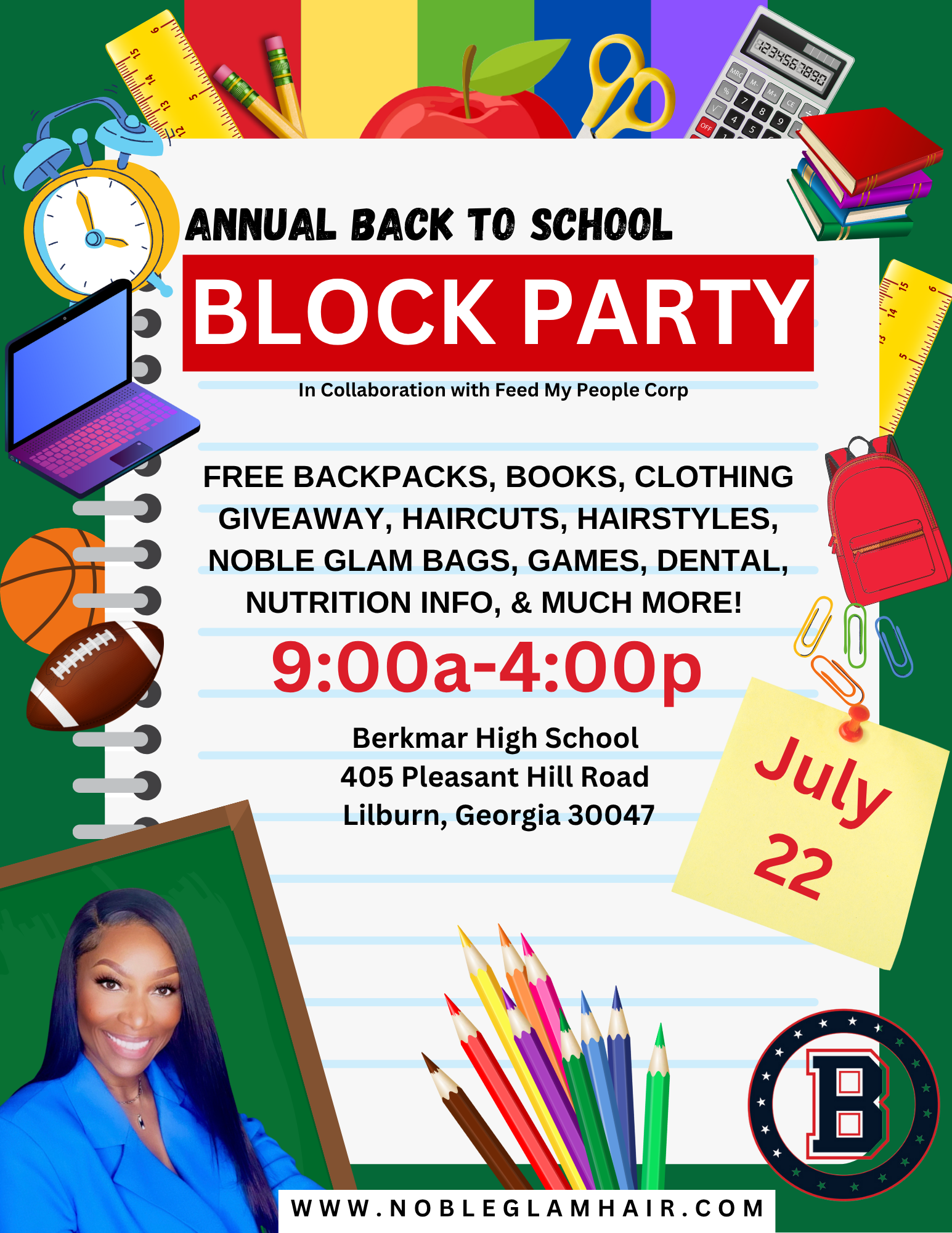 Back To School Drive w/ Berkmar High School