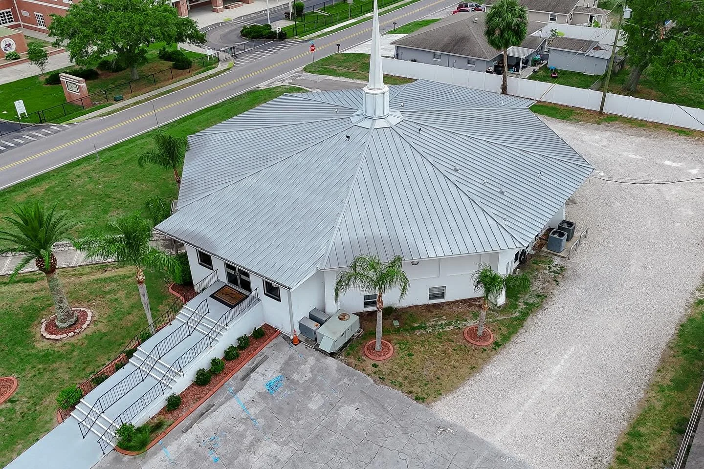 Yep, we can put a roof on that too. ⛪️
Whatever your roofing need, we have you covered. ✔️