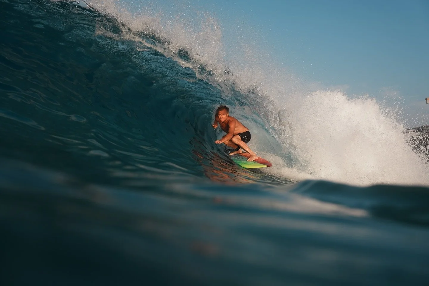 An honor to have surfing legend @tajamos Taj Burrow riding  a TCV2 5&rsquo;3 #zippi at the @surfabudhabi