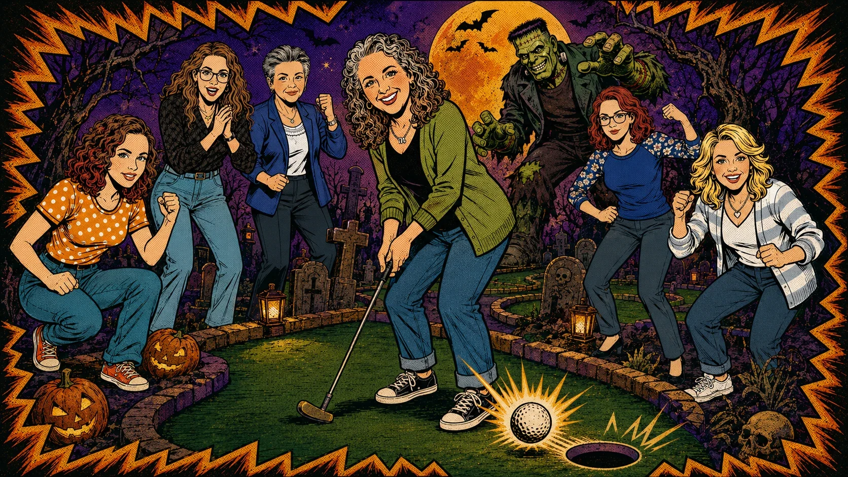 Halloween Mini Golf for the Alz Association
