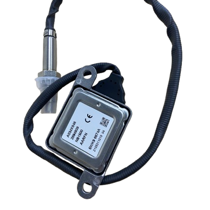 Automotive electronic control unit with connected wiring harness.