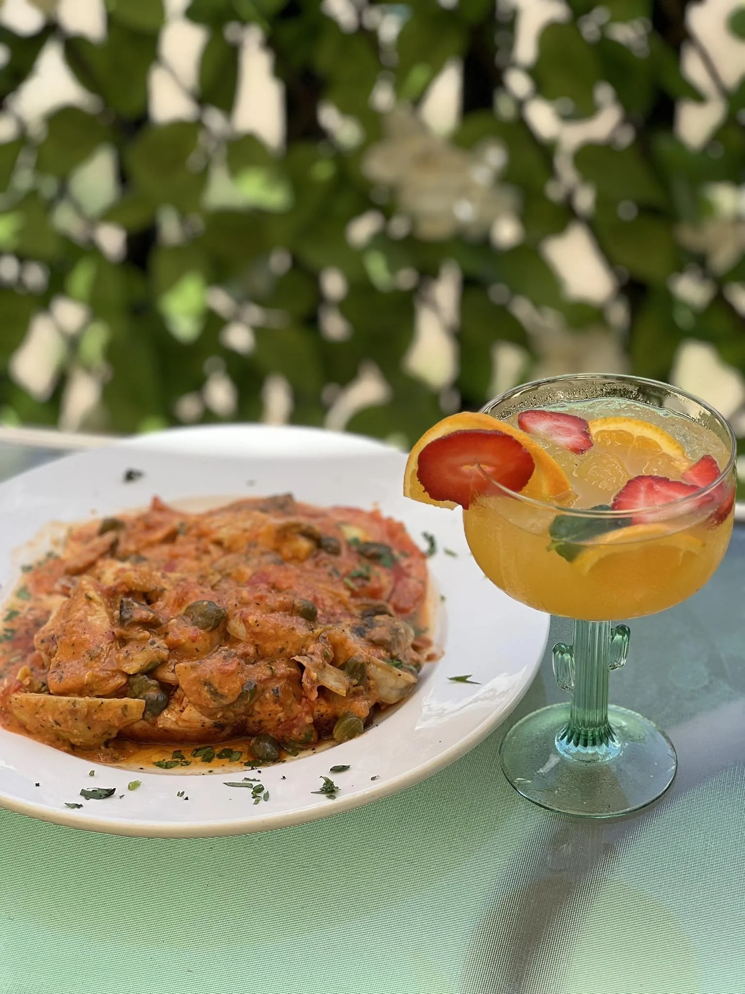 Pap's Italian Grill Italian Dish with Sangria