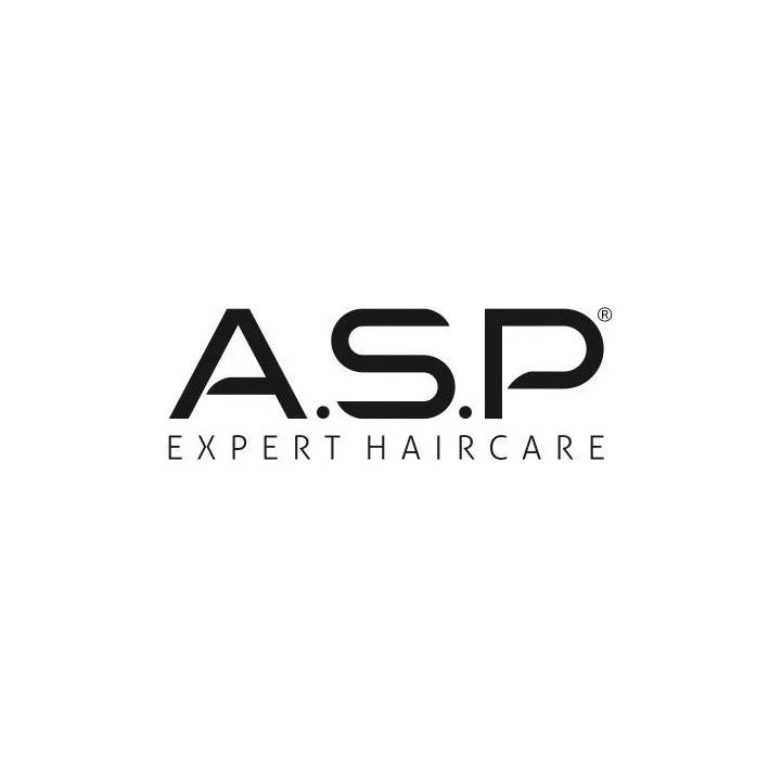 Logo for A.S.P Expert Haircare in black text on a white background.