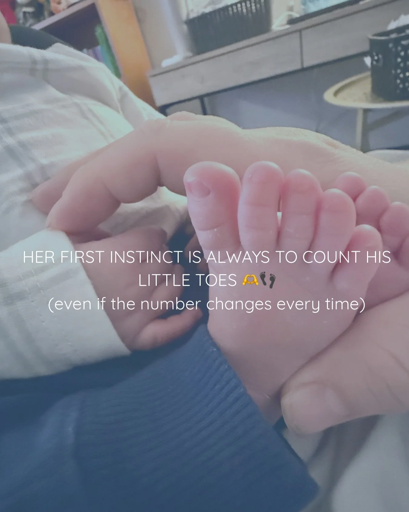 My favorite thing lately: every time my toddler sees her baby brother’s toes, she starts counting them.
She isn’t even three yet — so sometimes he has four toes, sometimes eight π
 — but every single time, she’s buildin