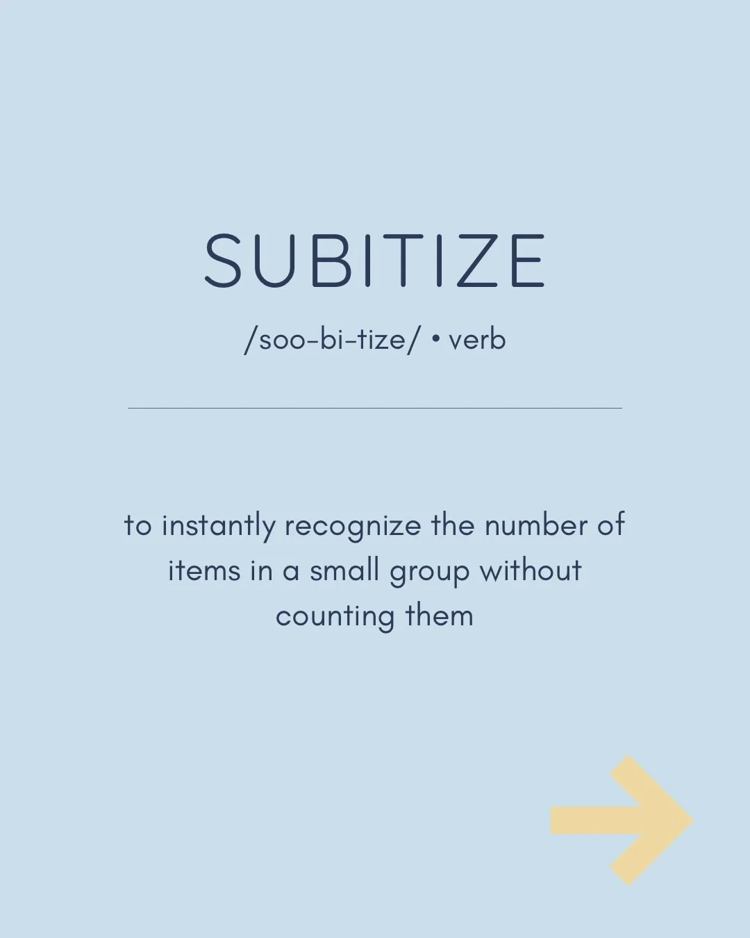 Ever pronounce a math word wrong and suddenly find yourself in a full etymology rabbit hole?
Same. 😂

Subitize (pronounced SOO-bi-tize) looks like it should match &ldquo;sub-&rdquo; from subtract, but it doesn&rsquo;t.
It actually comes from the Lat