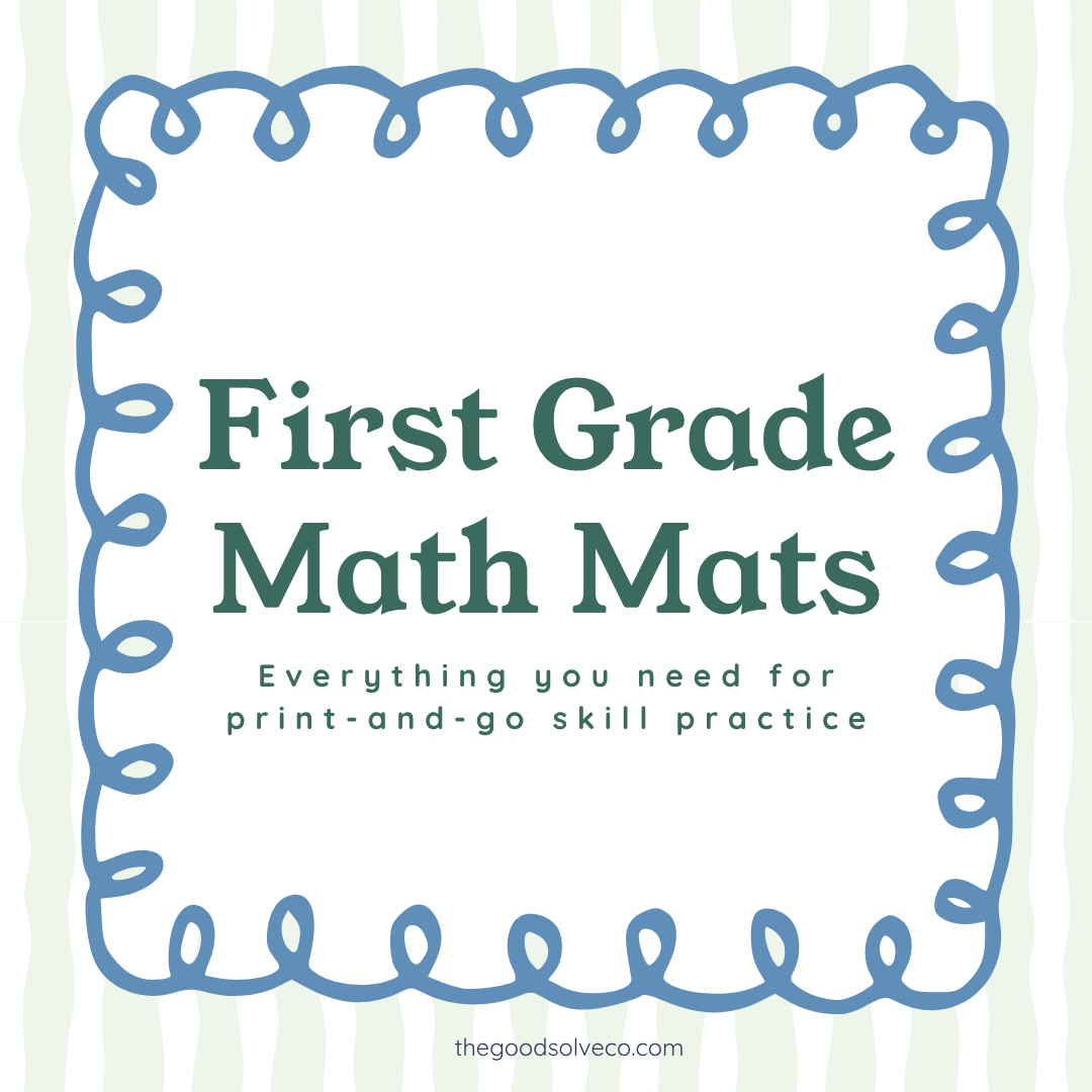 First Grade Math Mats