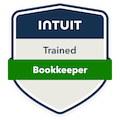 Intuit Bookkeeper badge indicating certification