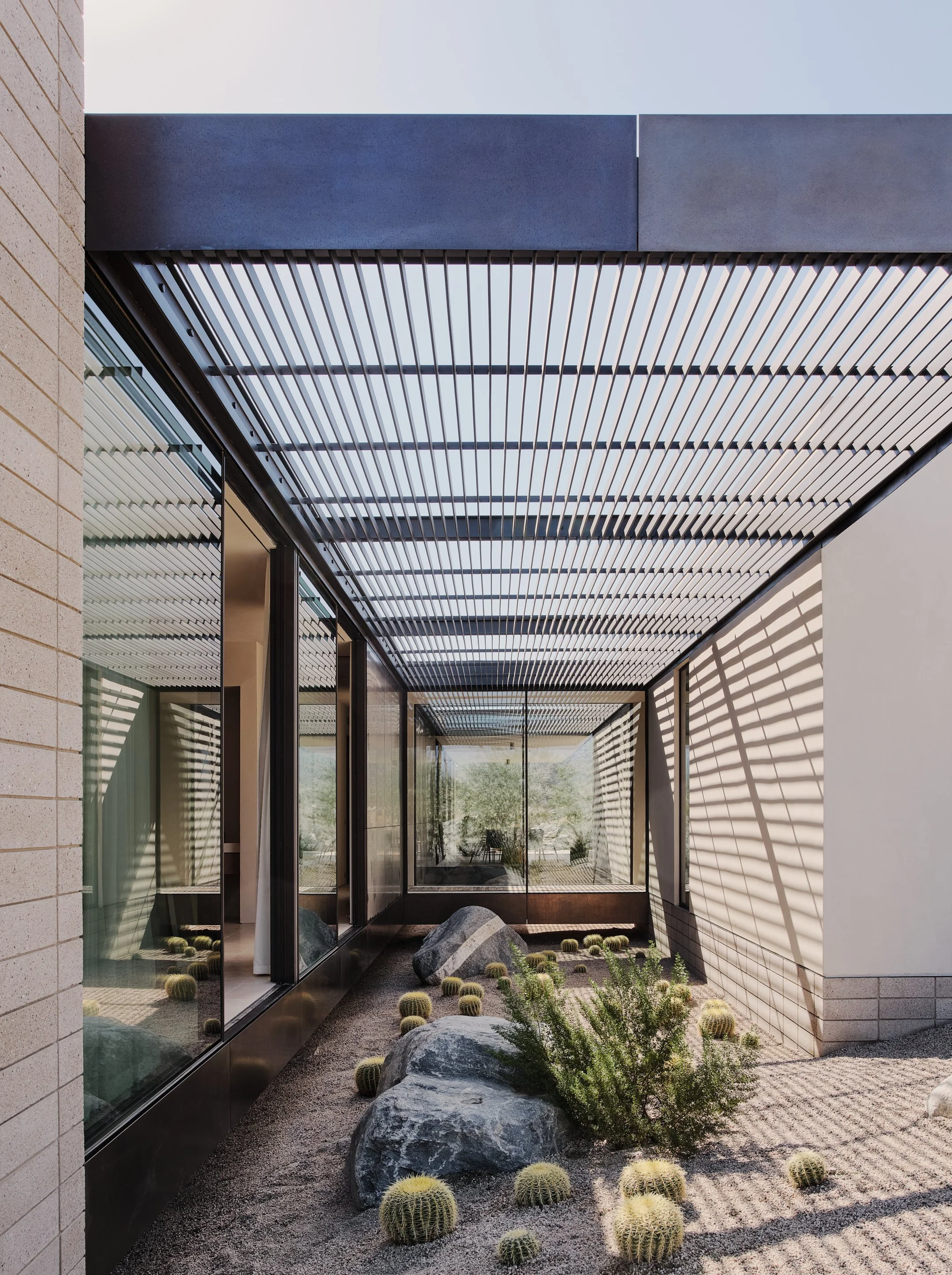 DESIGNED TO DISAPPEAR INTO THE LANDSCAPE - DESERT PALISADES HOME