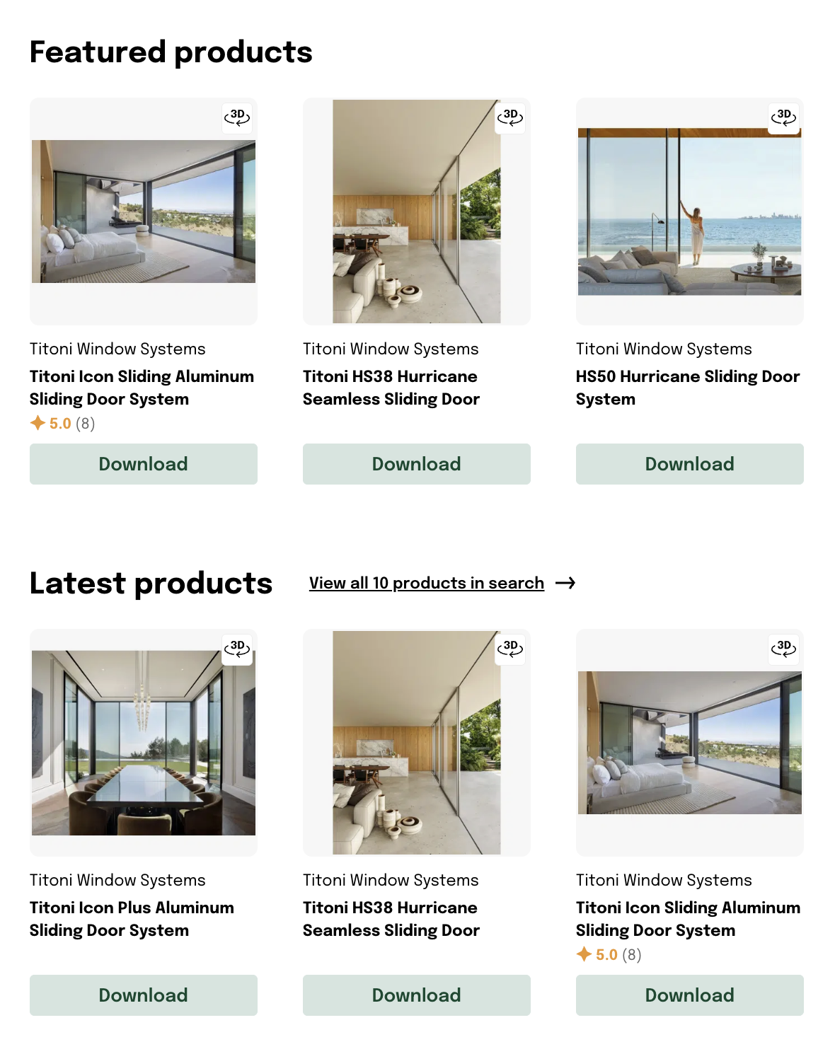 TITONI WINDOW SYSTEMS HAS REVIT FAMILIES.