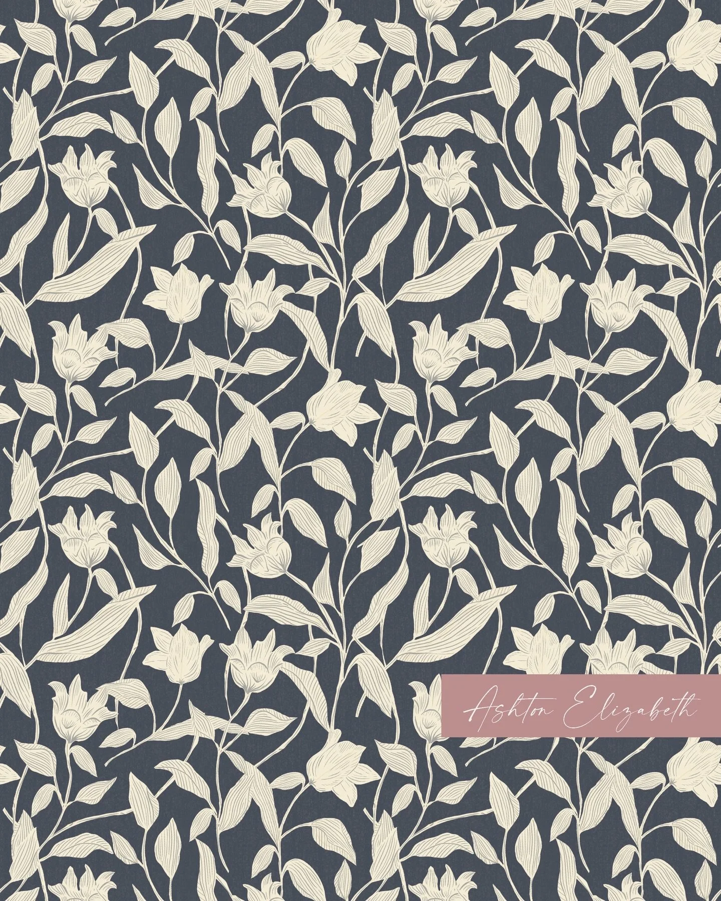 I think this is one of my all time favorites ✨💗 Just so feminine and flowy. Which color is your fave? 

#wallpaperdesign #patternsforwallpaper #textiledesigner #textiledesign #floralpattern