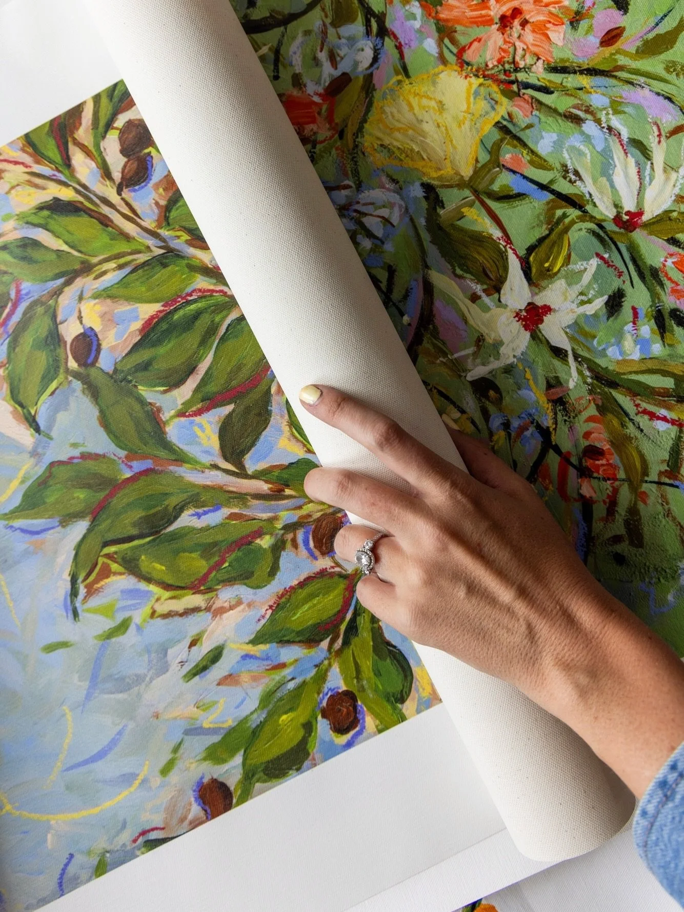 Hi there my lovely friends and followers&hellip;guess what?! 

My newest collection of canvas prints, along with their original paintings, will be launching on my website June 3rd at 10 AM MST! 

These are all new works, filled with life, color, move