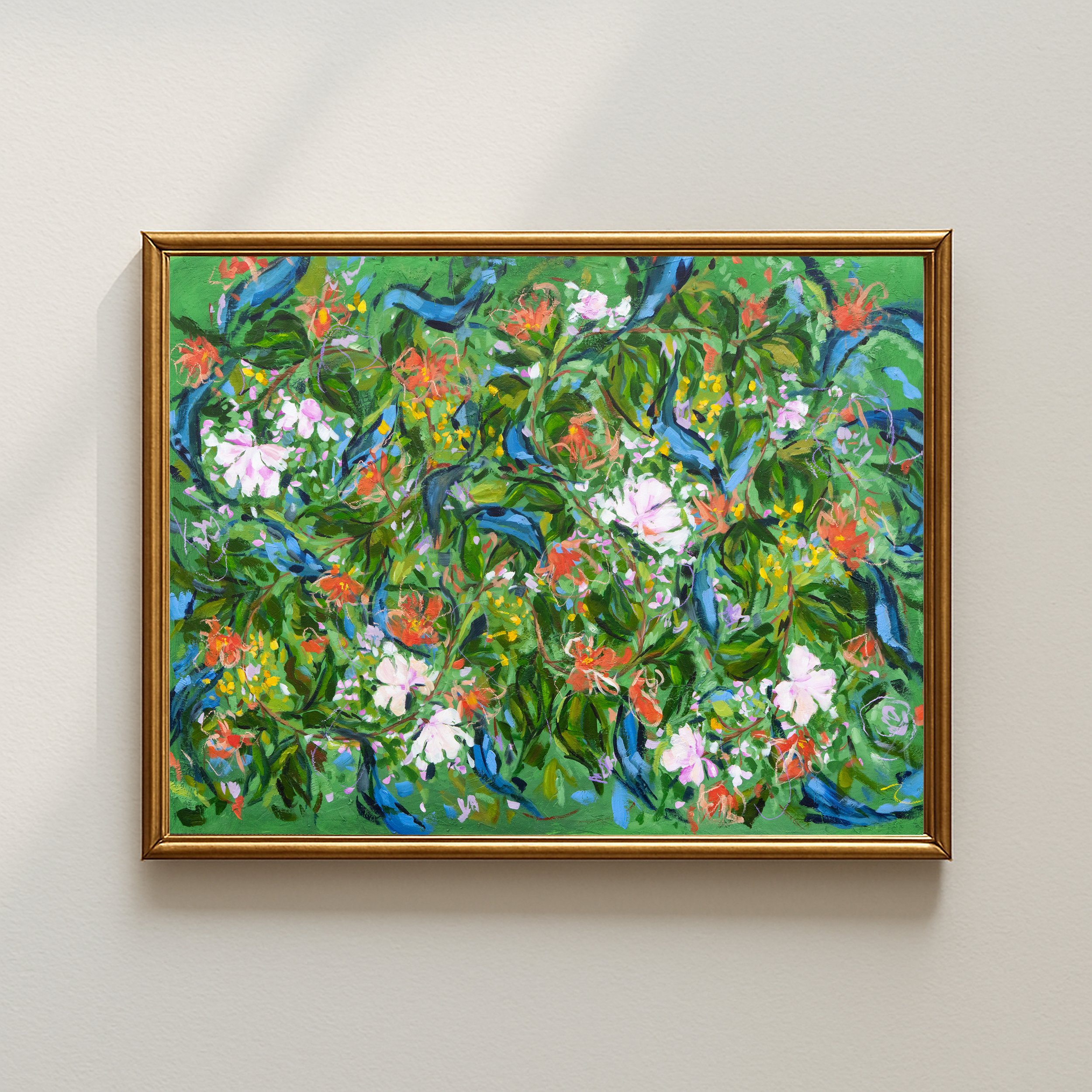 "Woven in Green" Print
