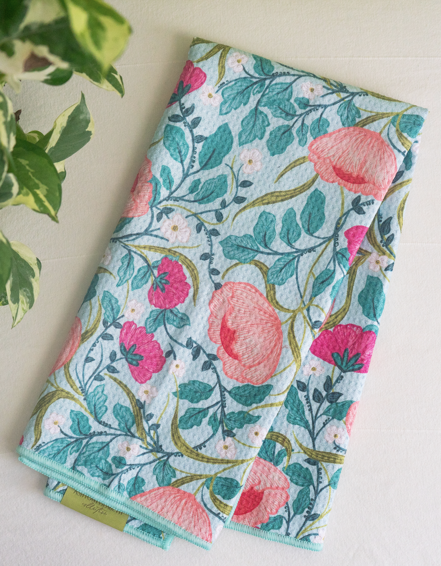 Flora Waffle Dish Towel