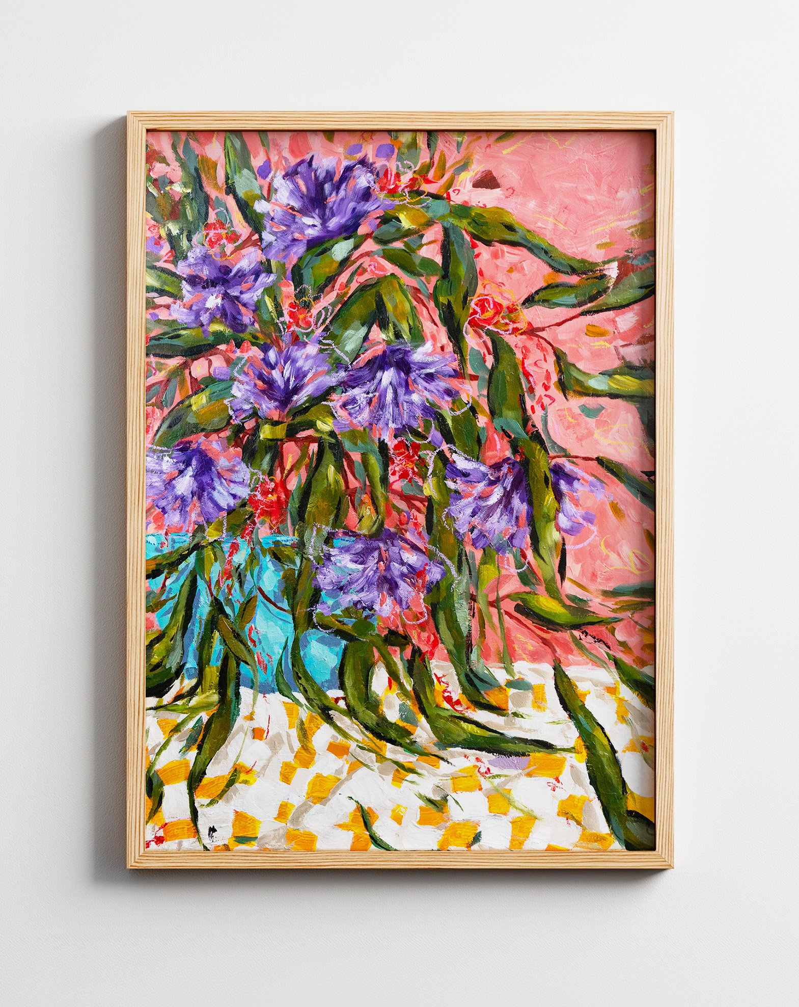 Kitchen Cut Florals-No Mat-Wooden Frame.jpg