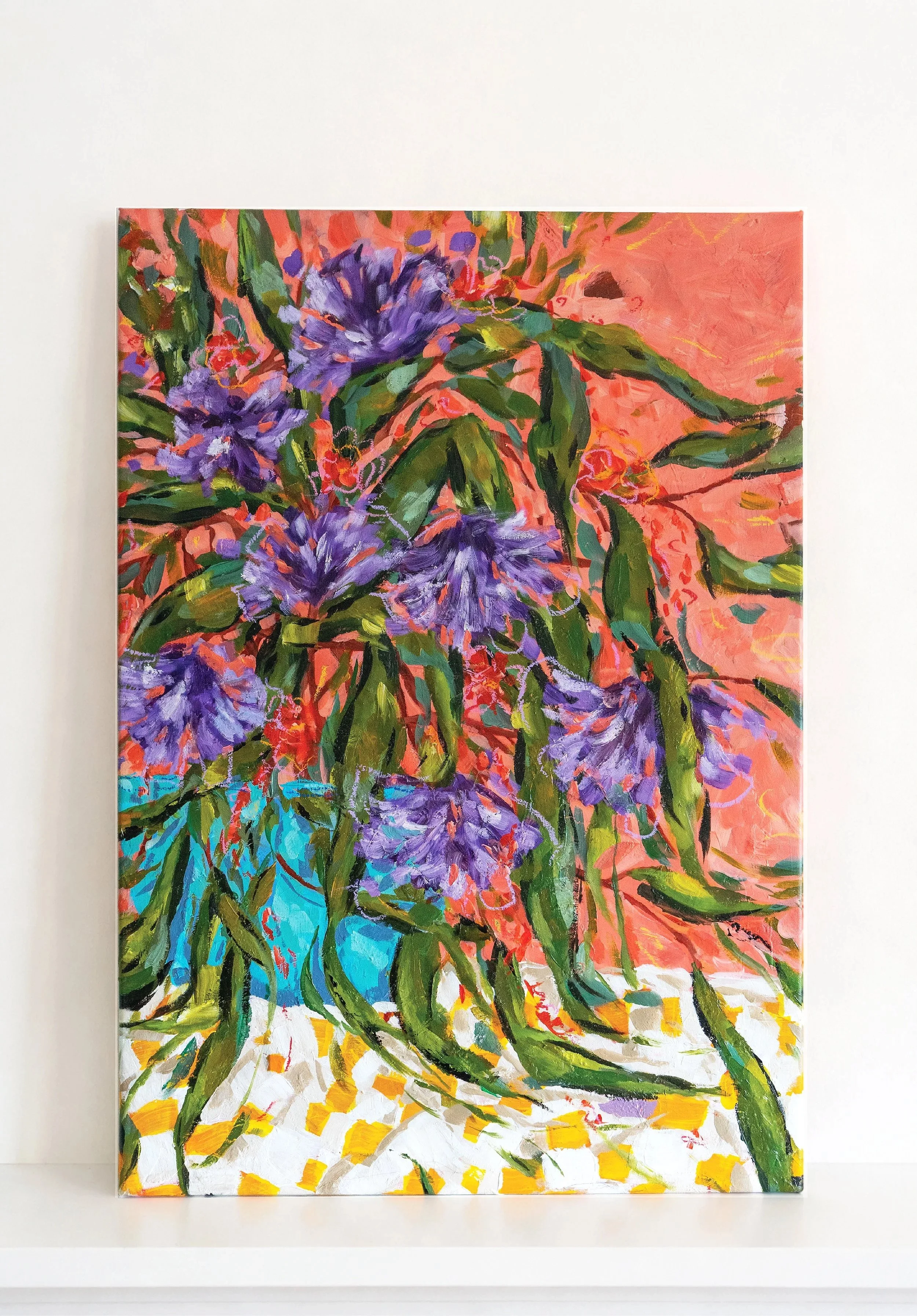 "Fresh Cut Florals" 22x32 Original Mixed Media on Canvas