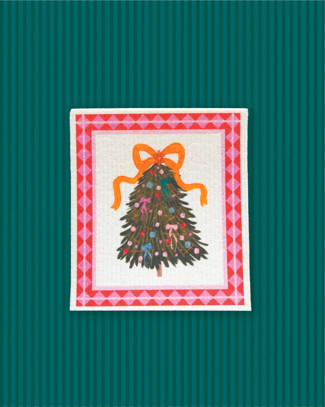 Christmas Tree Swedish Dish Towel