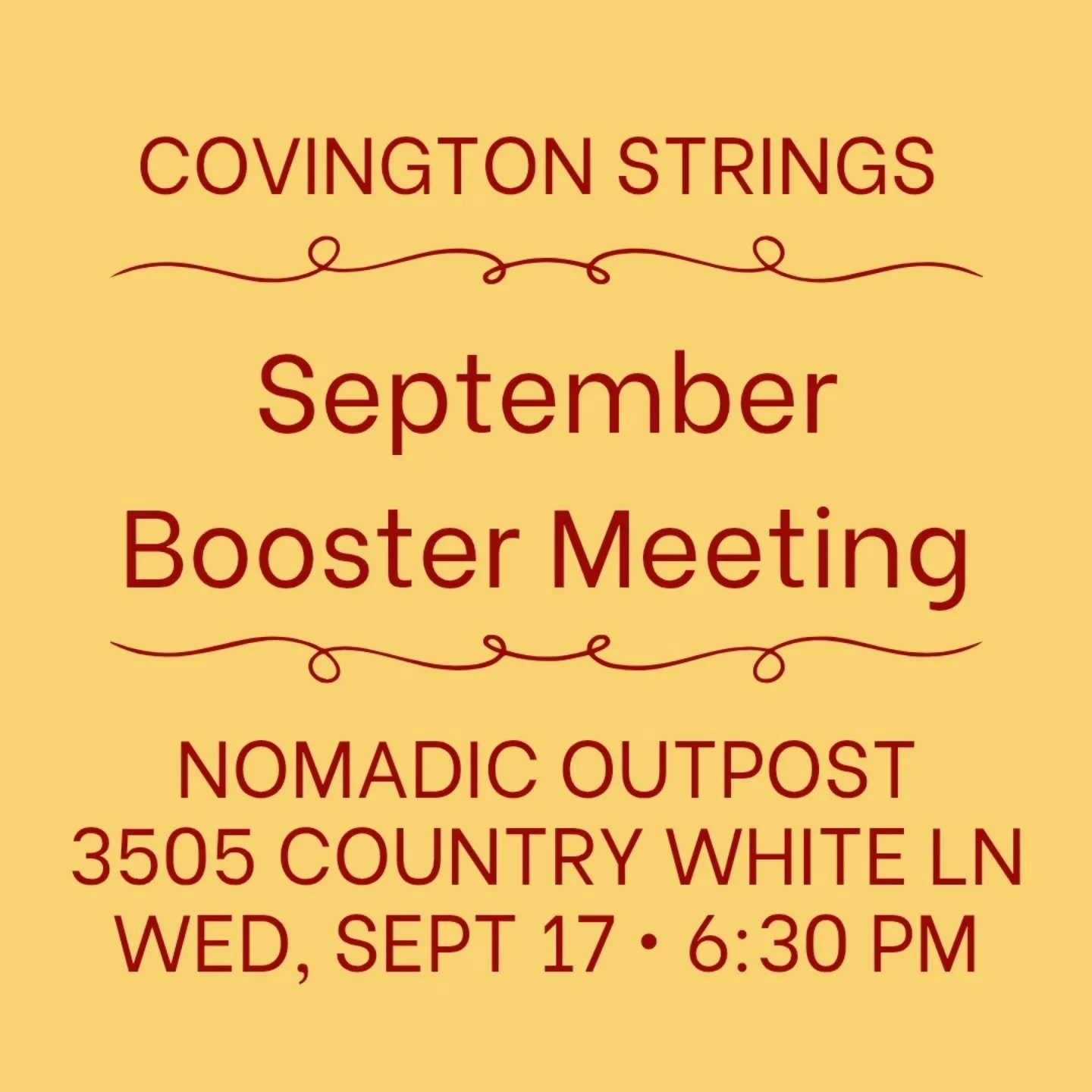 Parents/caregivers/friends: Join us for our September booster club meeting at 6:30 on Wednesday, 9/17, at Nomadic Outpost.
We typically meet the second Wednesday of each month but needed to shift the date of this month's meeting.
Whether you're al
