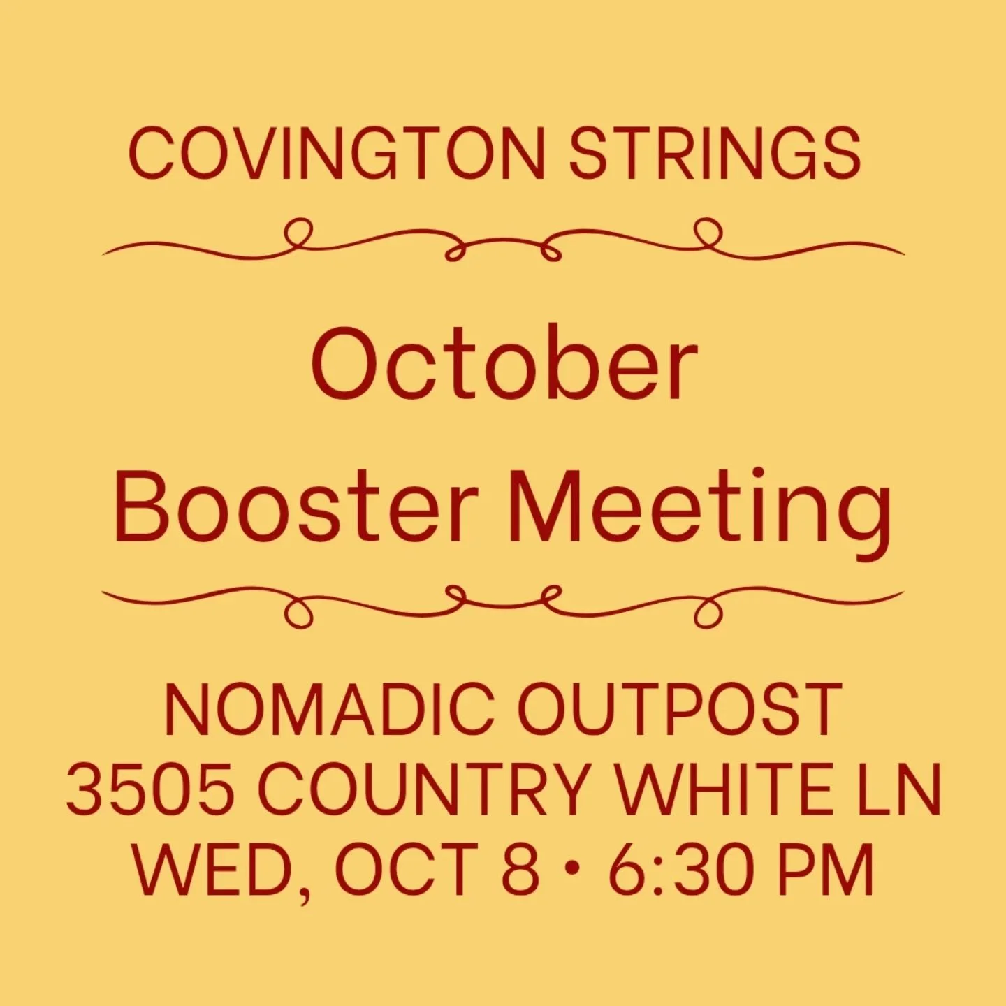 Join us this Wednesday at Nomadic Outpost for our monthly booster org meeting!
Wait, what, weren't we just there?
Yes, and we are so glad you came out to celebrate with us and hear some amazing student performances last week at our fall social! Thi
